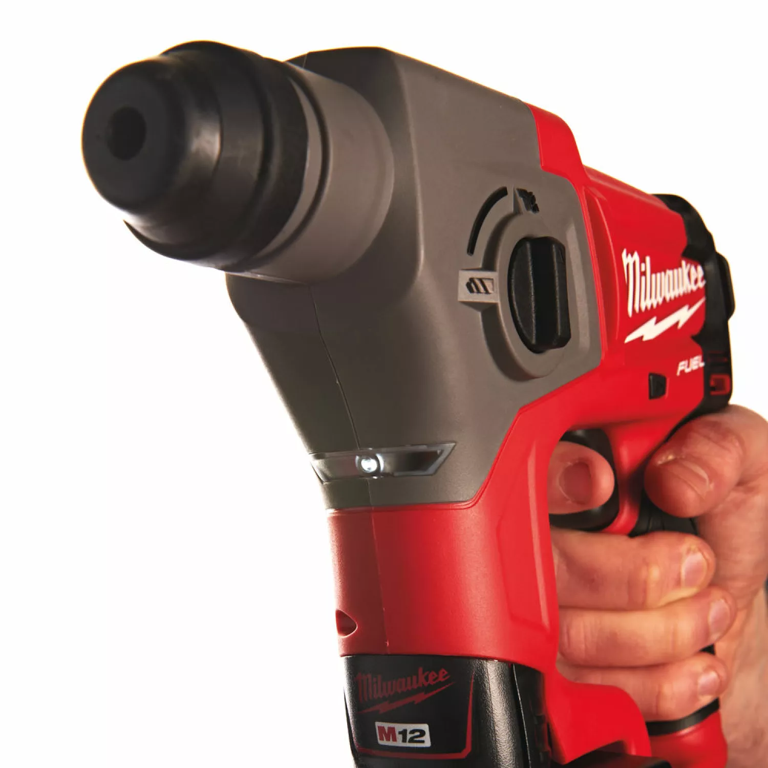 Milwaukee M12 CH-0 Marteau perforateur SDS-plus sans fil 12V Li-Ion (machine seule) - 1,1J - moteur brushless-image