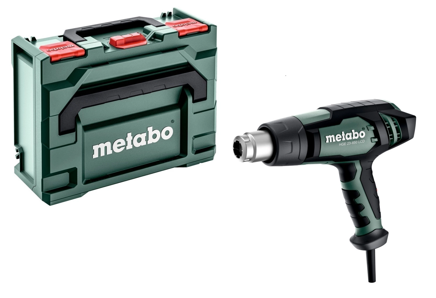 Metabo HGE 23-650 LCD Heteluchtpistool incl. accessoires in MetaboBox - 2300W-image