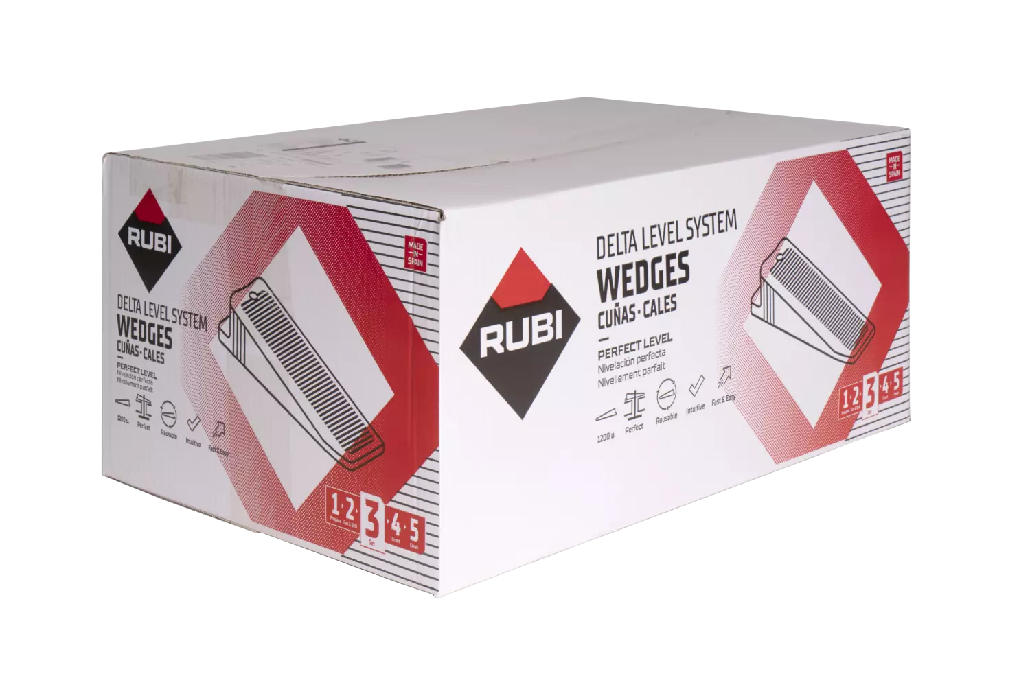 Rubi 3955 Cônes pour carrelage Delta (1 200 pièces)