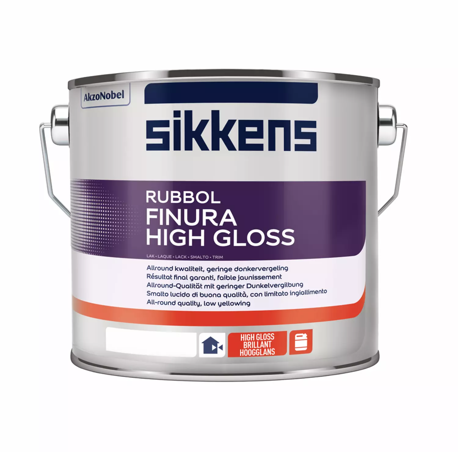 Sikkens Rubbol Finura High Gloss - Wit - 2,5L