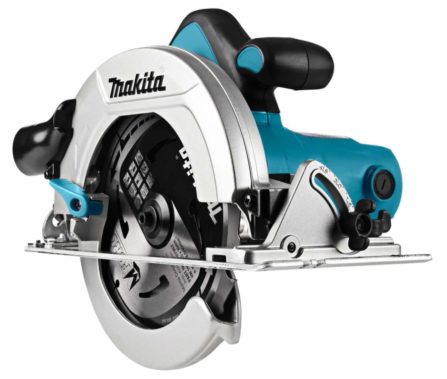 Makita HS7601J Scie circulaire en Mbox - 1200W - 190mm incl. rail de guidage (2pcs) en mallette-image