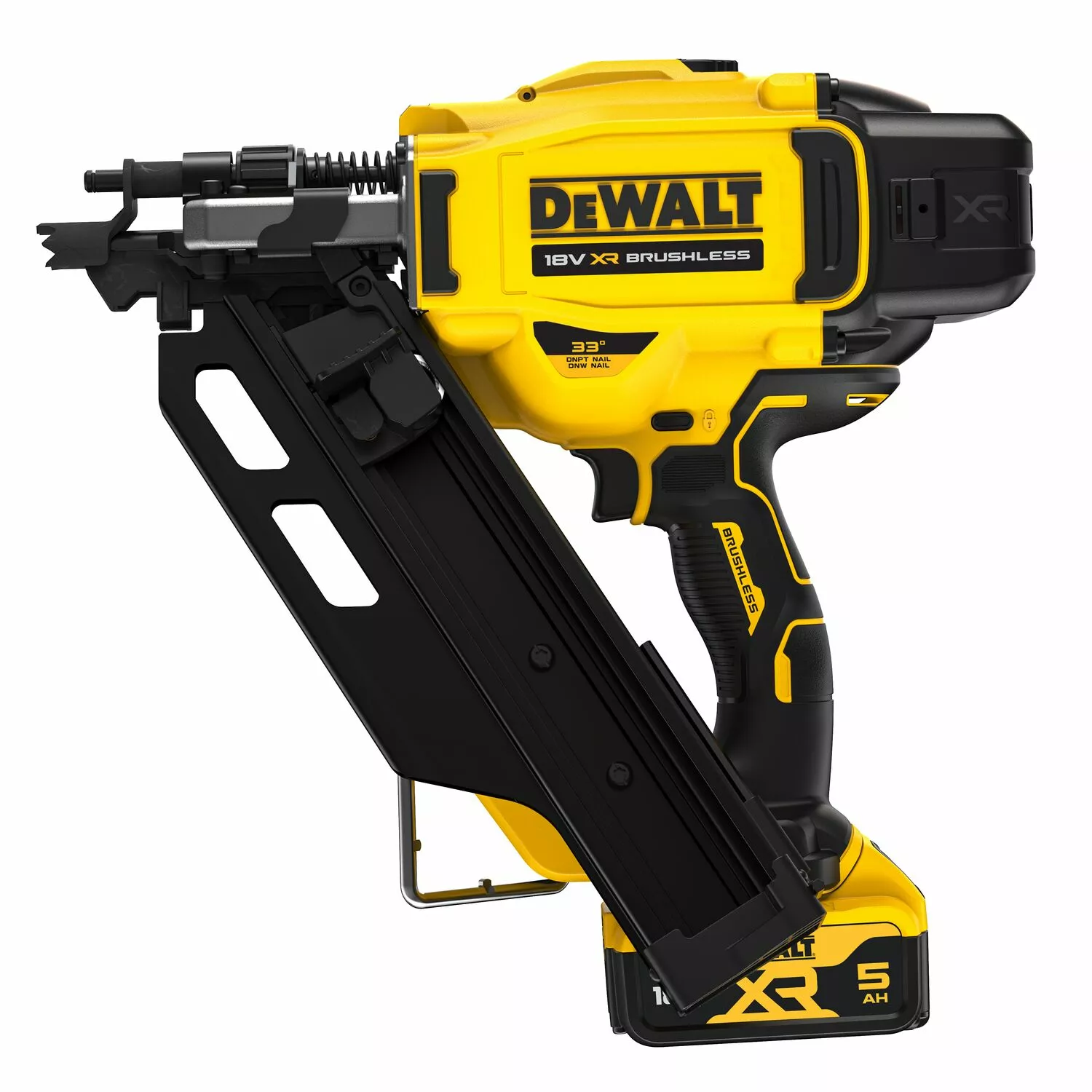 DeWALT DCN930P2 18V Li-ion accu constructie tacker set (2x 5.0Ah accu) in Tstak - 50-90mm - 2-Speed-image