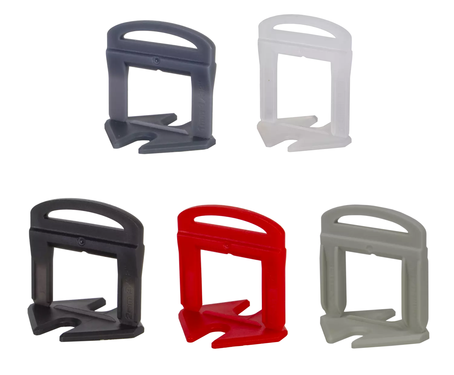 Rubi 2840 Clips de nivellement Delta - 1,5 mm - 3-12 mm (100 pièces)
