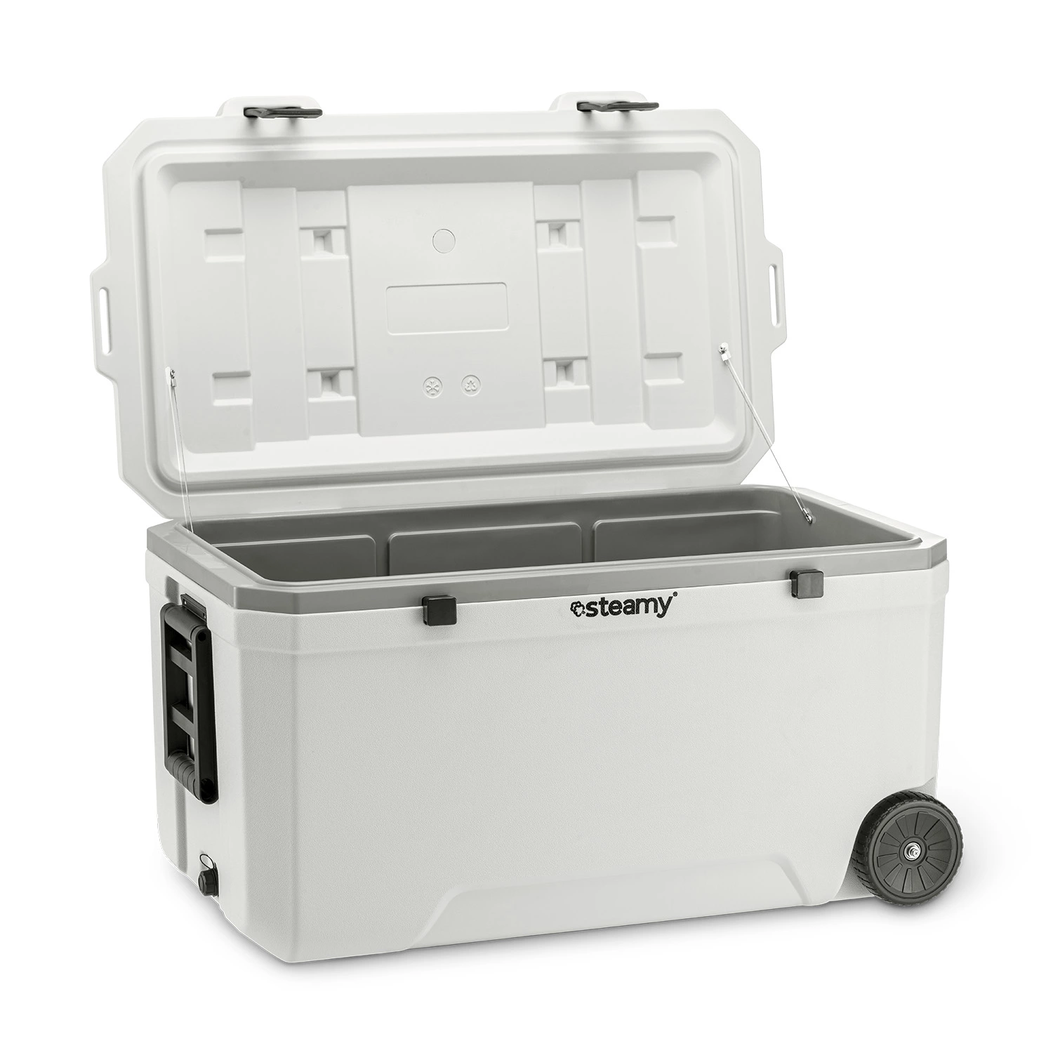 Steamy SCM120W Marine 120 Glacière à roulettes - 120 L - Blanc-image