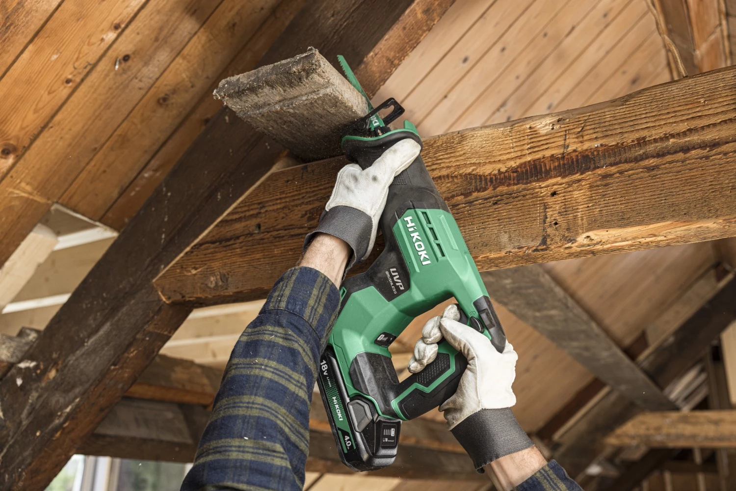 Scie sauteuse sans fil HiKOKI CR18DMAW2Z - 18 V - 130 mm dans un coffret HSC III-image