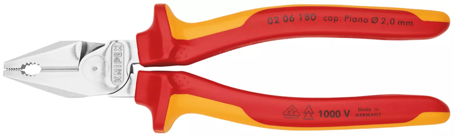 Knipex 206180 Pince Combinée de Puissance VDE - 180mm-image