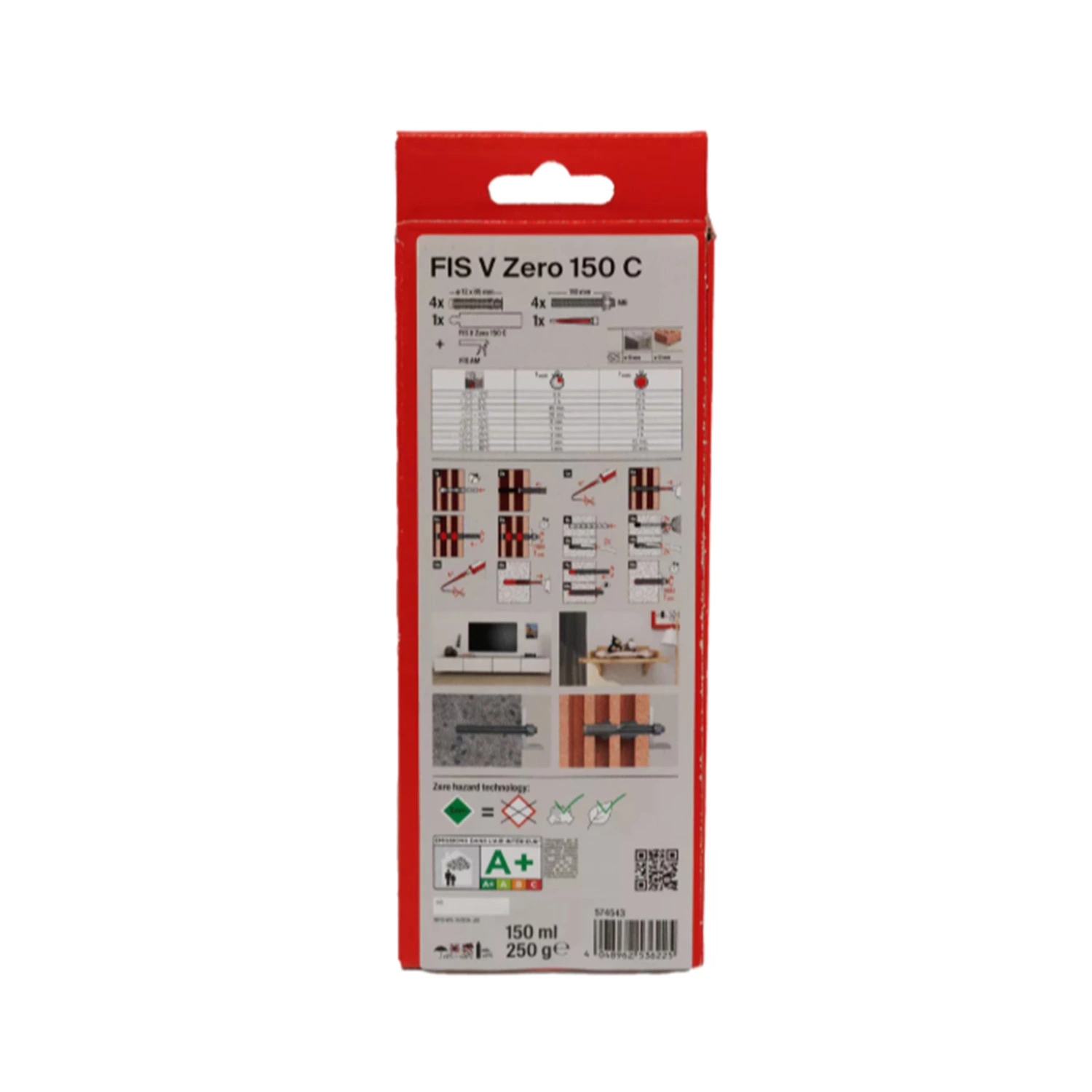 Fischer 574543 FIS V ZERO 150 C SET M8 Injectiemortel - 150 ml-image