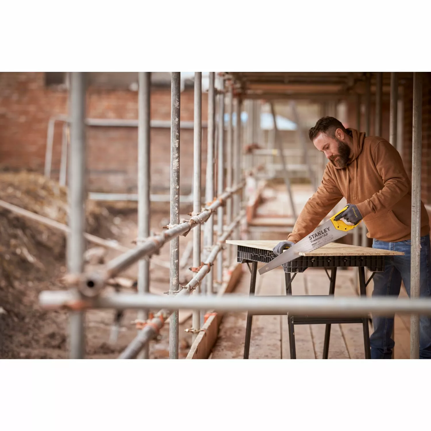 Stanley STHT1-20352 Houtzaag Tradecut Universal - 550mm - 8 TPI-image