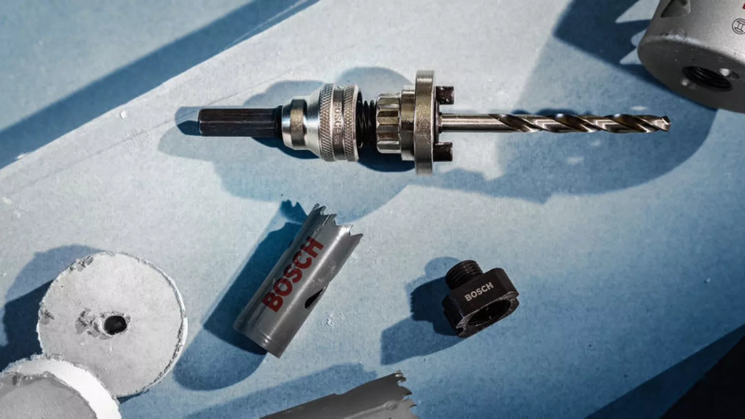 Bosch 2608901549 PRO Jeu d'adaptateurs Q-Lock 15 pièces Multi Material pour scies cloches-image
