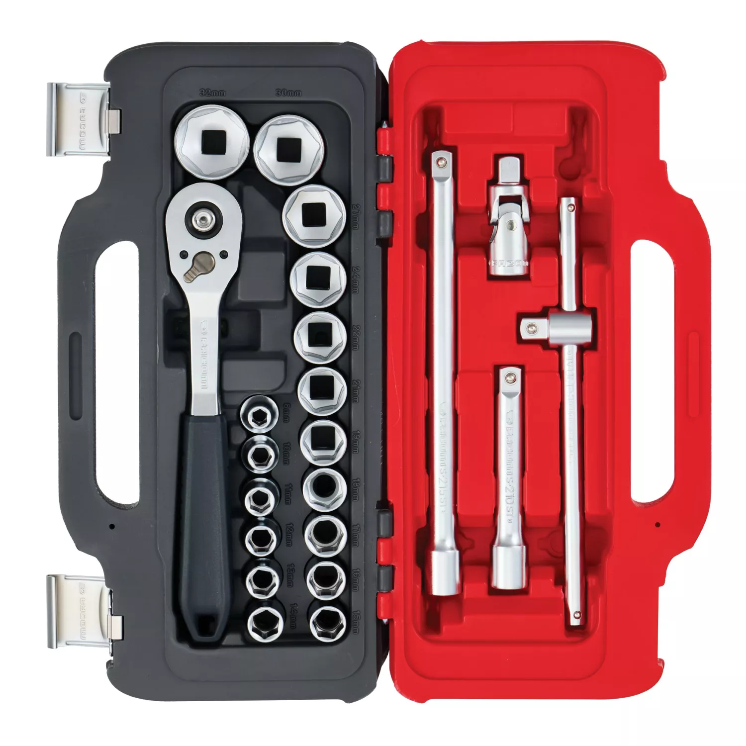 Facom SL.151-EP22PB 22-delige Ratel- en doppenset in Twin Box koffer - 1/2"