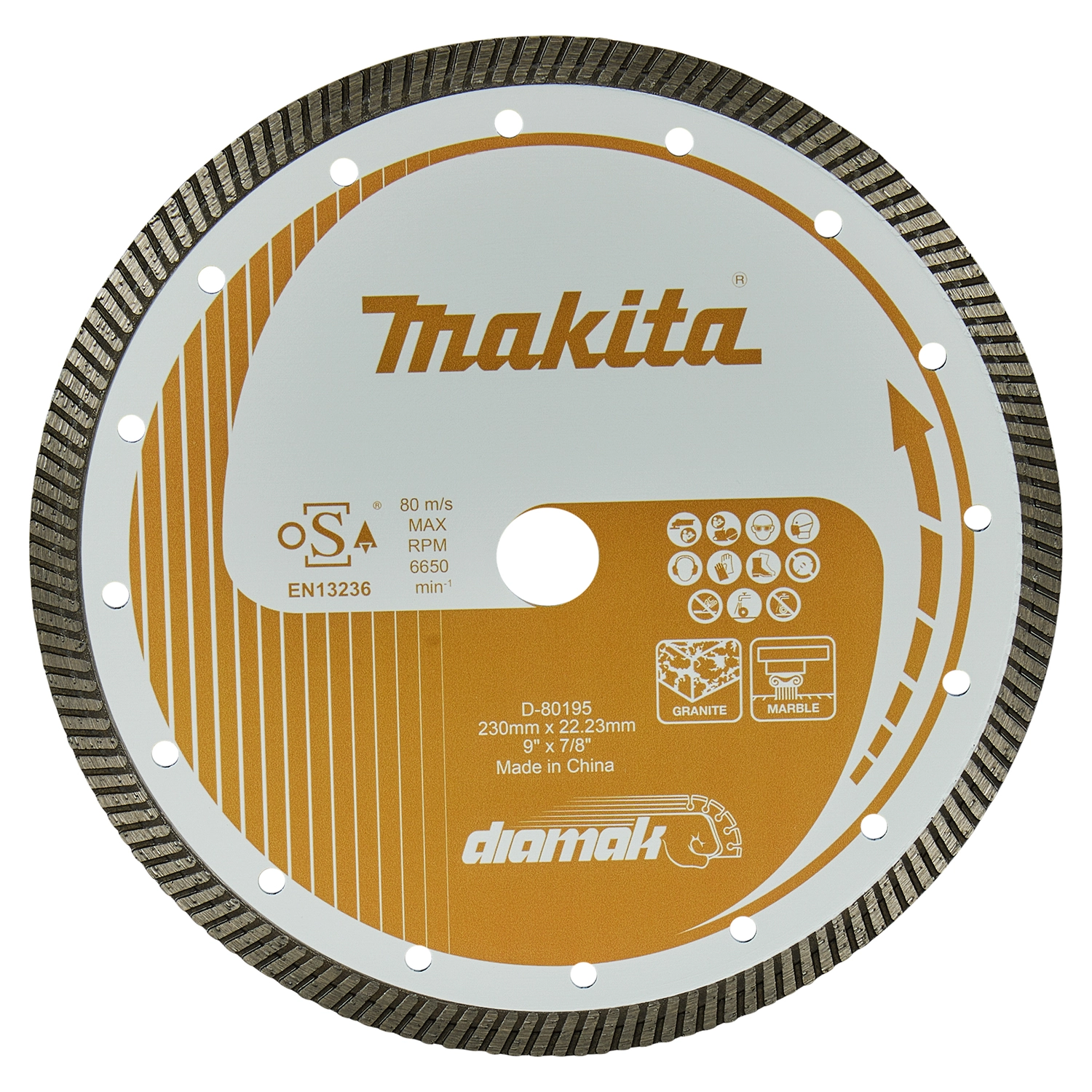 Makita D-80195 Diamantschijf - 230 mm - 22,23 mm-image
