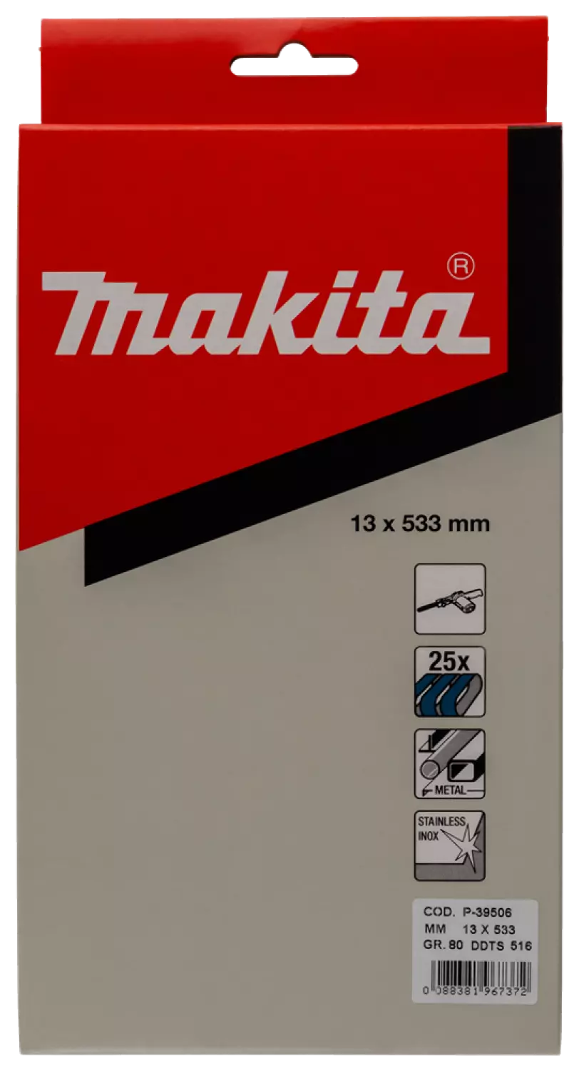Makita P-39506 Bande abrasive K80 533 x 13 Bleu-image