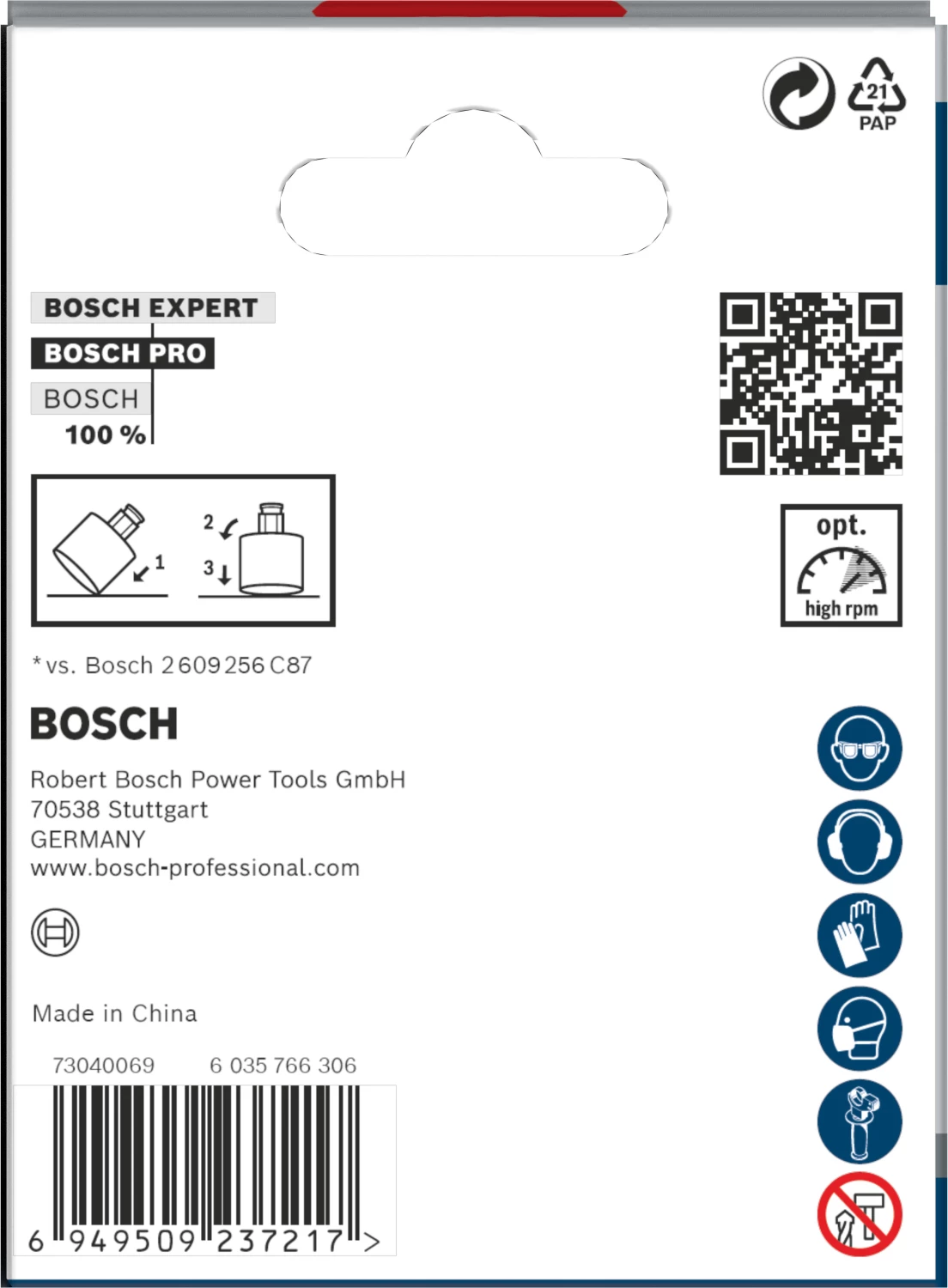 Bosch 2608901569 Scie cloche diamantée PRO Tile PC Plus pour carrelage - 68 mm-image