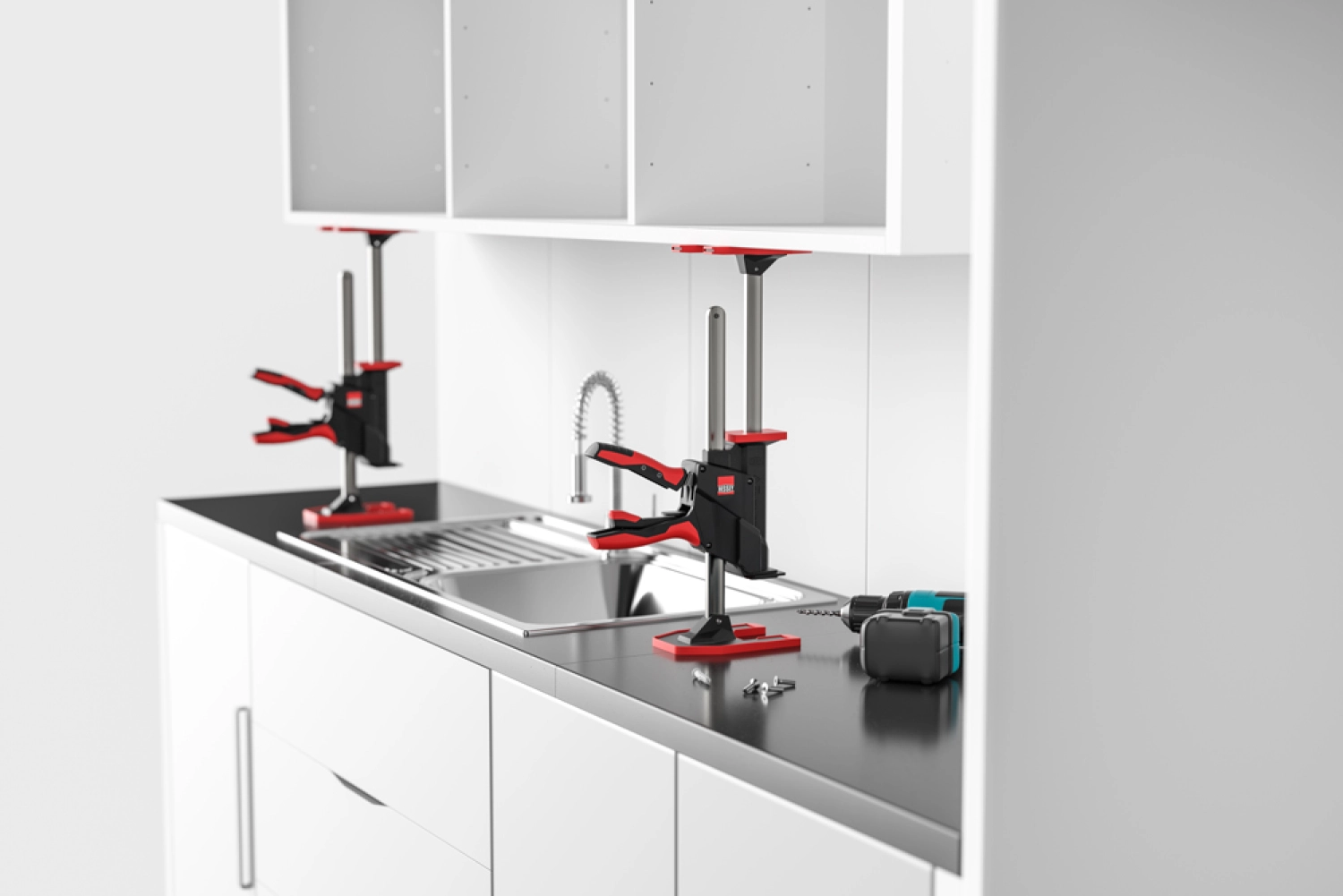 Bessey BEYCEPS BEY-IK Installatiekit voor BEY23 Montagehulp - tot 60kg hefvermogen-image