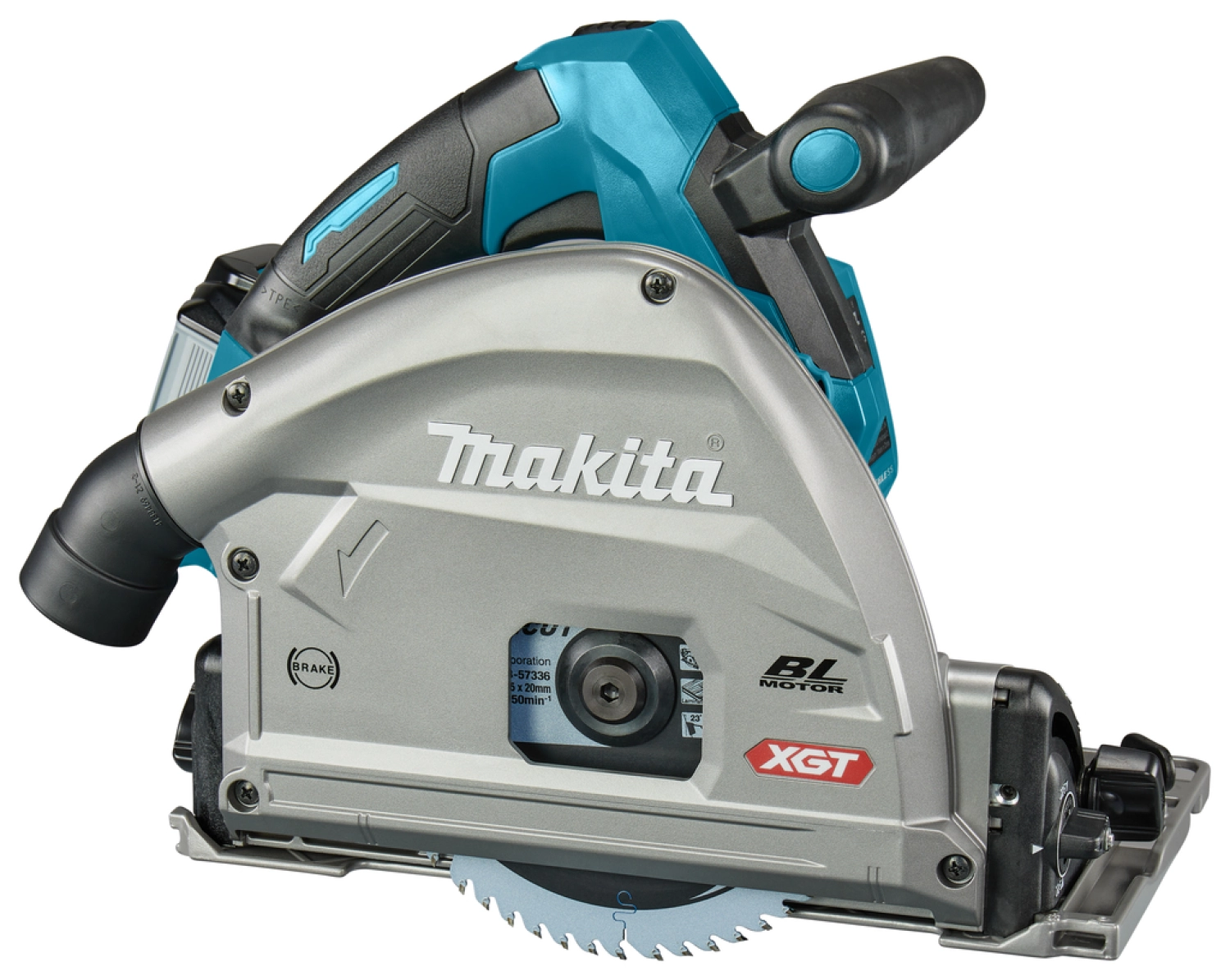 Makita SP001GM101 XGT 40V Max Li-Ion batterie scie circulaire plongeante (4,0Ah batterie) dans Mbox - 165 mm-image