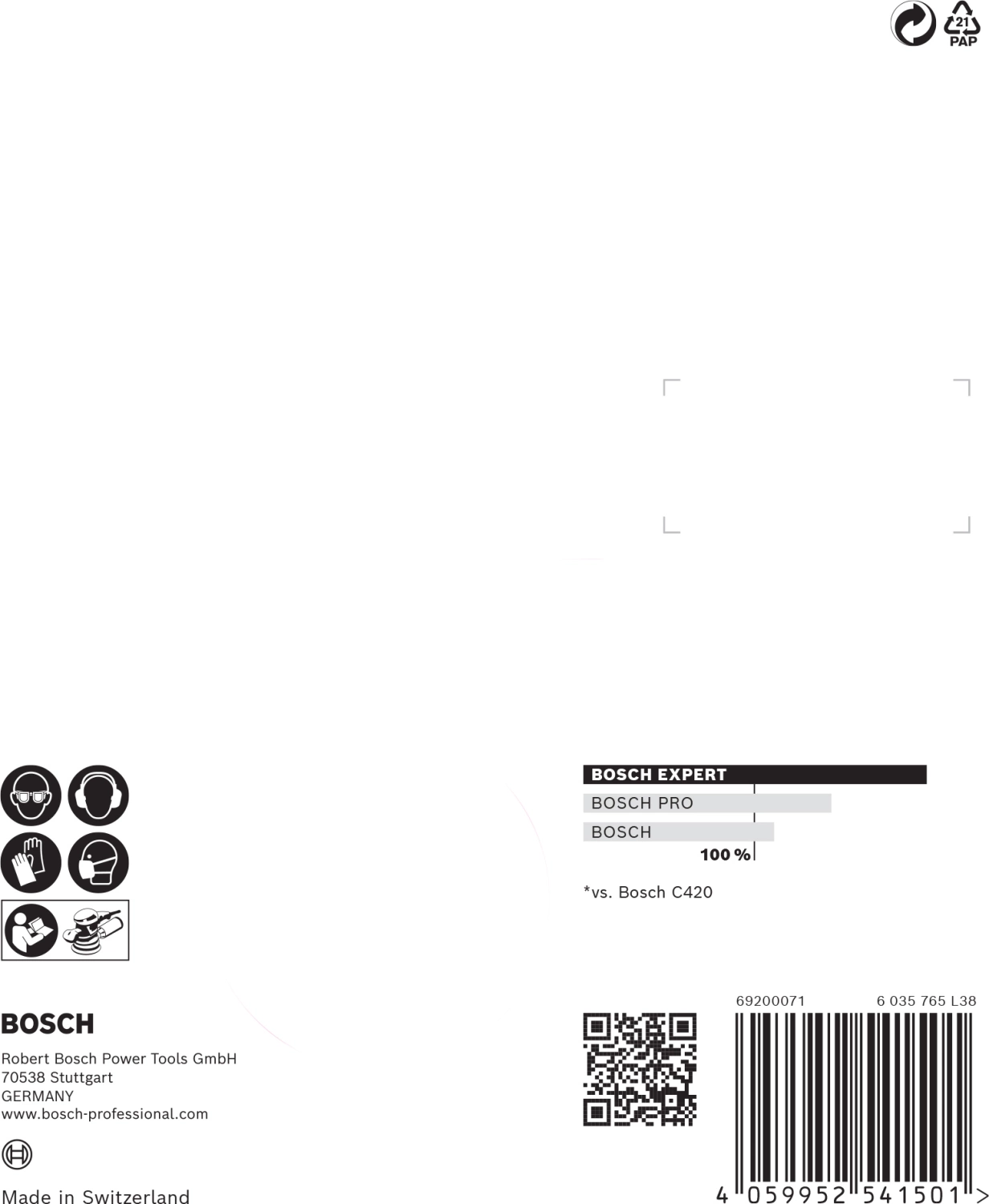 Bosch Disque abrasif ponceuse excentrique-image