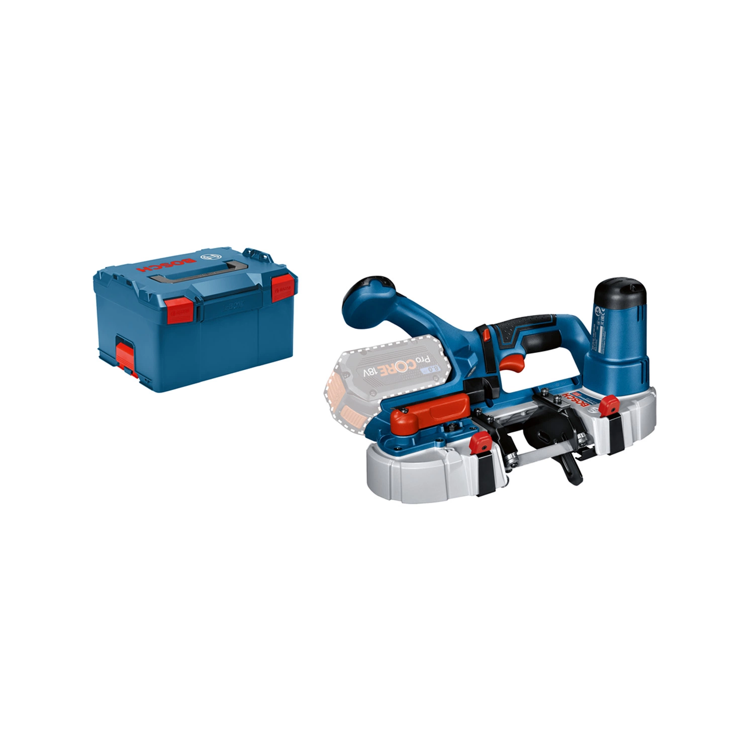 Bosch GCB 18V-63 scie à ruban sans fil 18V Li-Ion - en L-Boxx - 733 mm - Machine seule-image