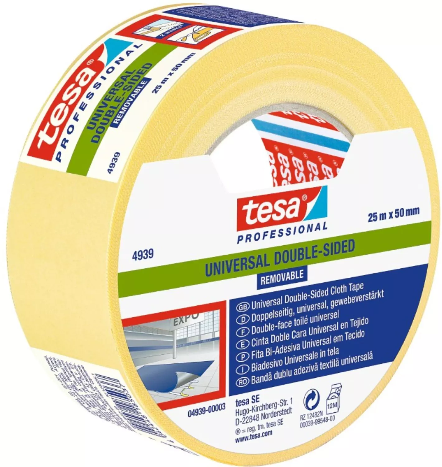 Tesa 4944 Professional Dubbelzijdige tape - 50 mm x 25 m-image