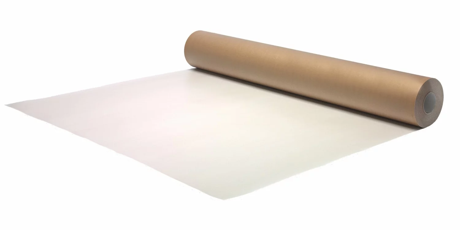 Verbo 19350 Bâche de protection pour sol Blanc/Marron - 1.30m - 50m²-image