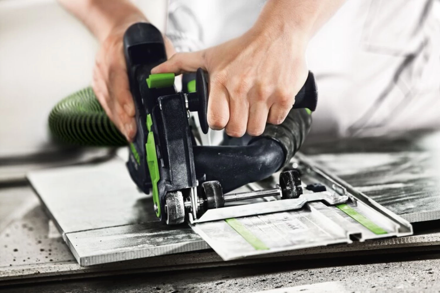 Festool DSC-AG 125-Plus-FS Railslijper in systainer met geleiderail-image