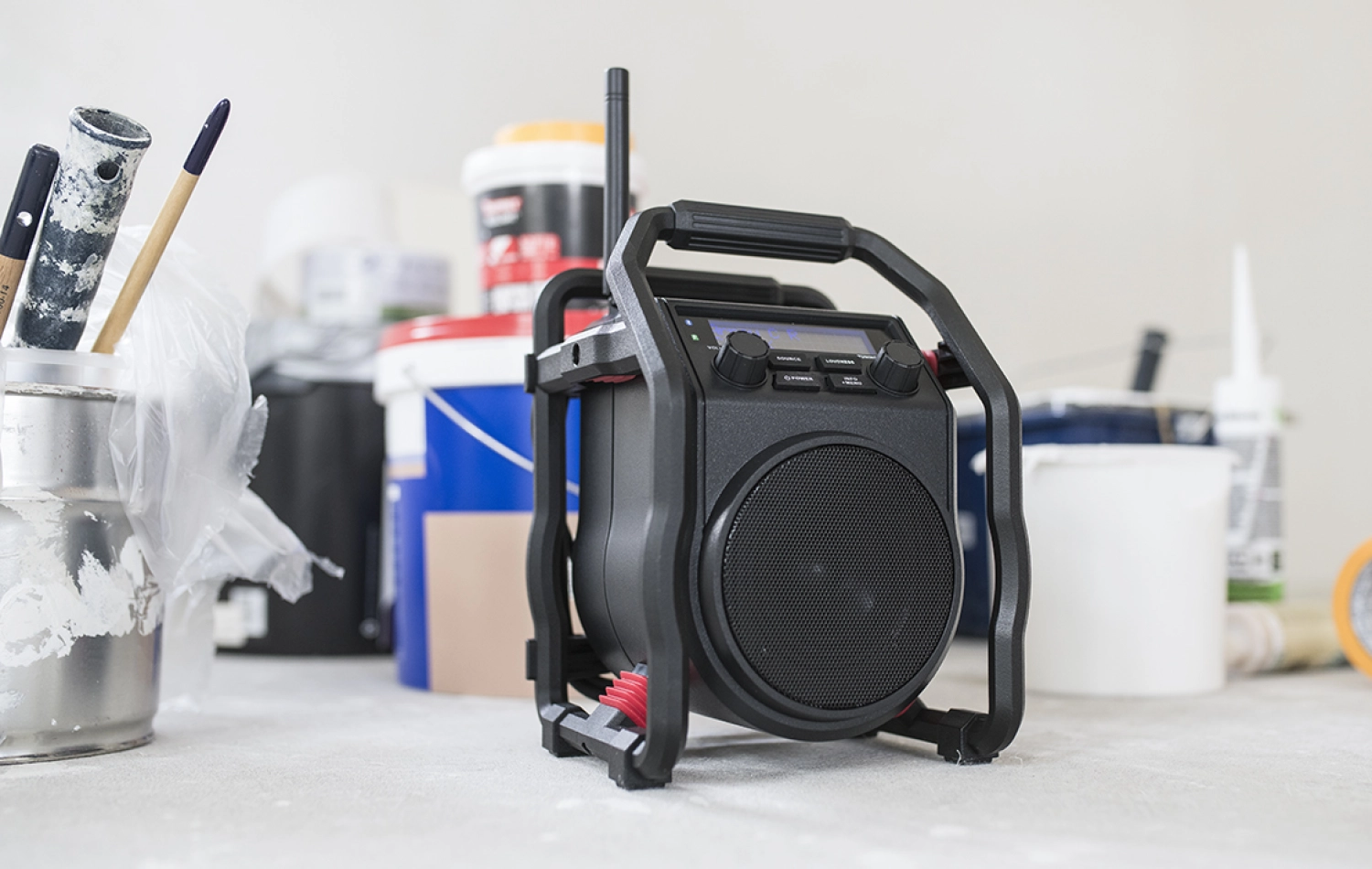 PerfectPro UBOX 400R2 Bouwradio - FM RDS / DAB+ - AUX-in - bluetooth - werkt op netstroom en batterij-image