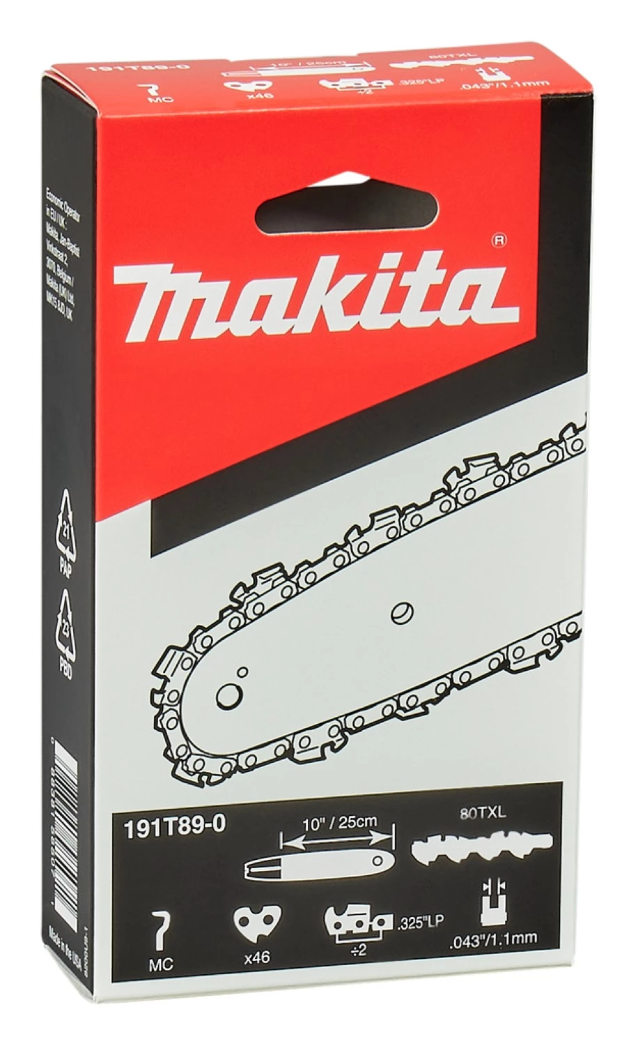 Makita 191T89-0 chaîne de scie TXL80 250mm-image