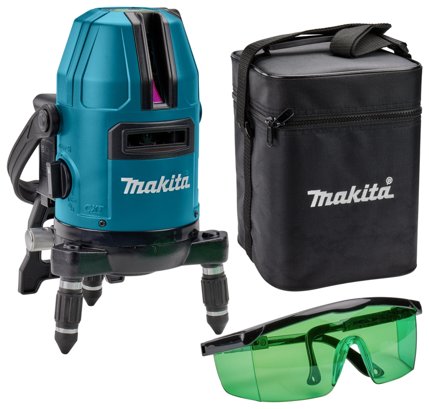 Niveau laser à croix sans-fil Makita SK20GDZ - 12V MAX Li-ion - Sac - Vert - 3 lignes - Machine seule-image