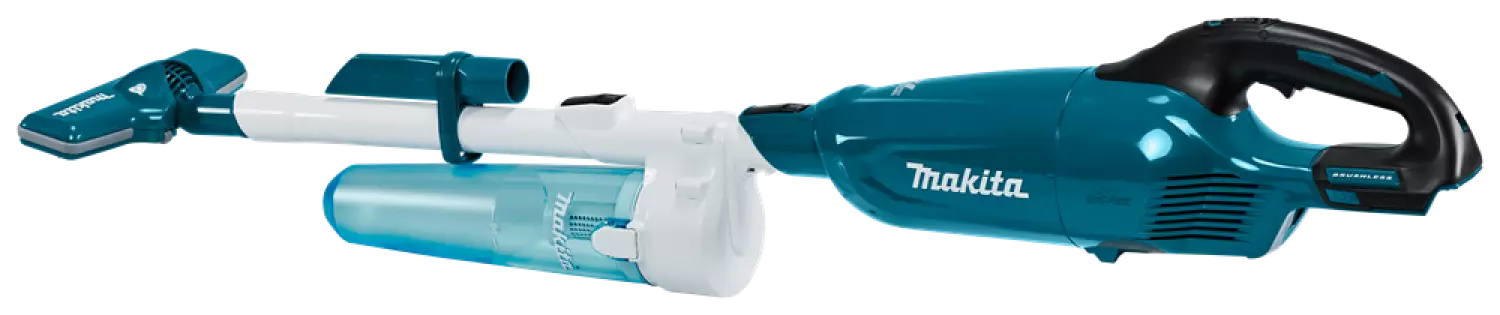 Makita DCL280FZC 18 V V Li-ion accu steelstofzuiger body - blauw met cycloon - koolborstelloos-image