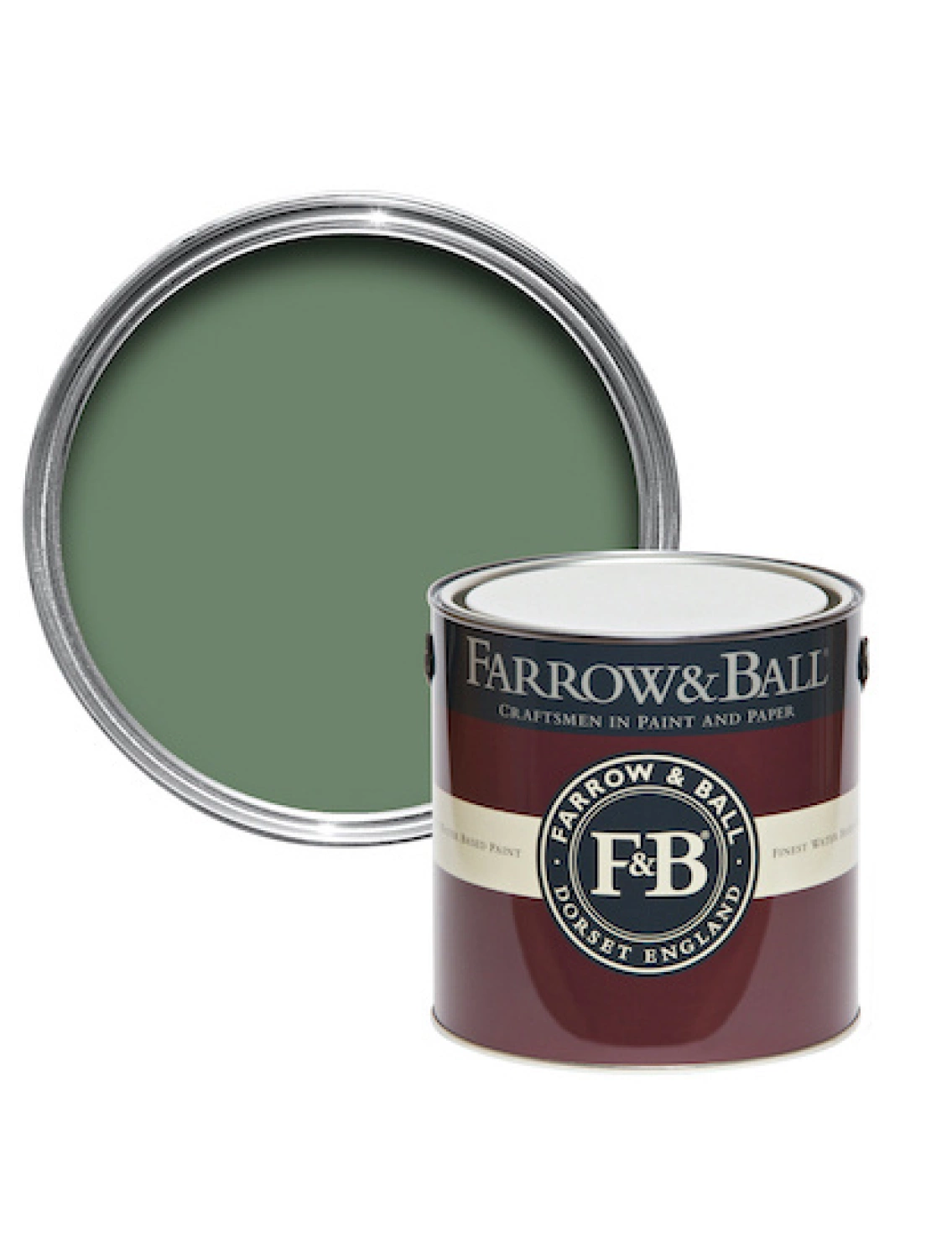 Farrow & Ball Estate Eggshell Calke Green No.34 - 2.5L-image