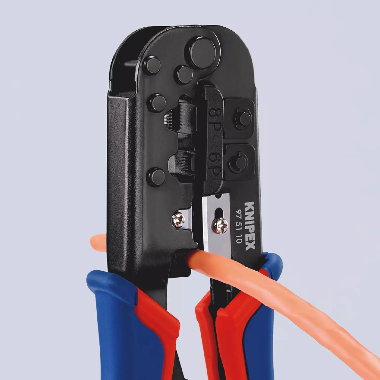 Knipex 975110 Pince à sertir pour connecteurs Western - 190mm-image