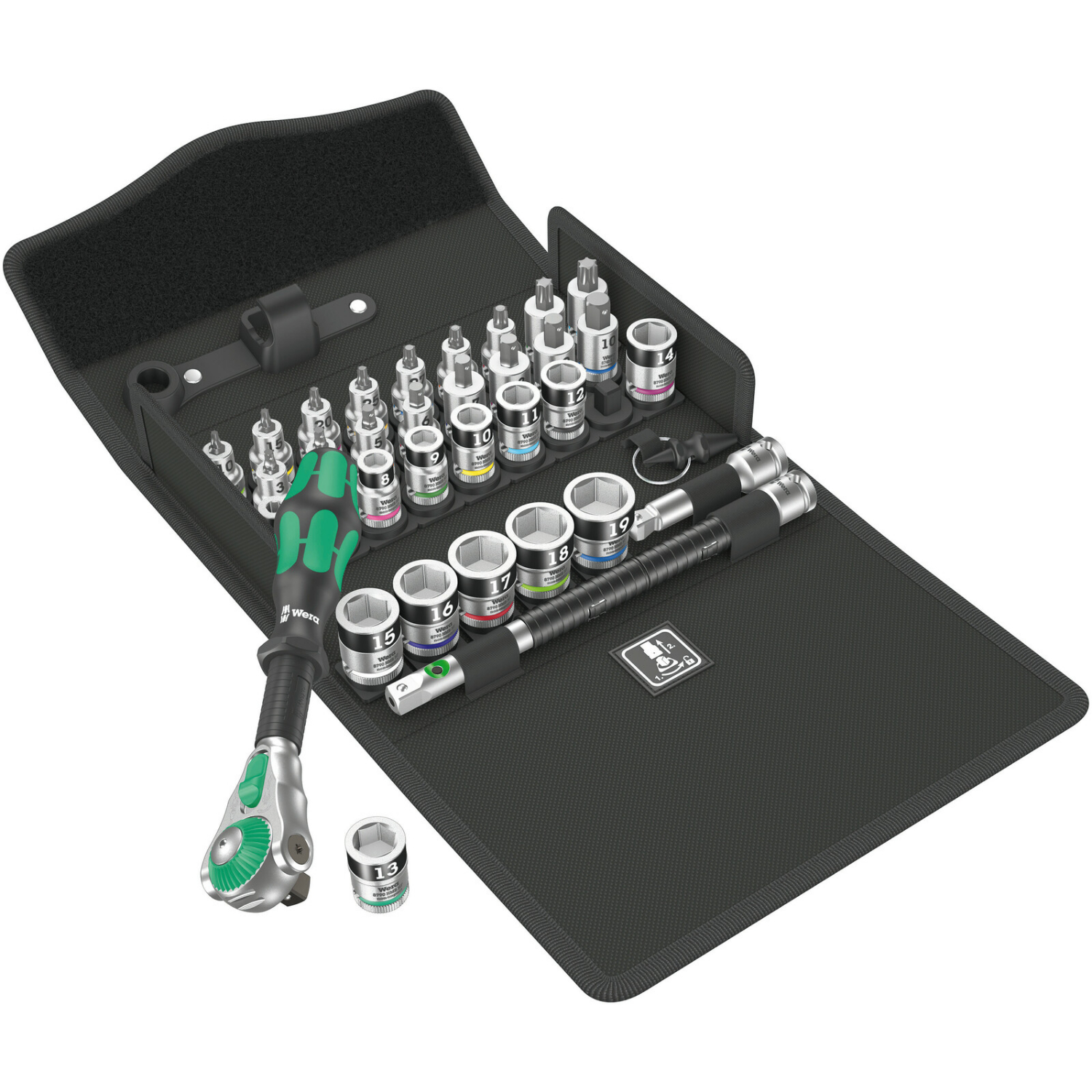 Wera 8100 SB All-in Zyklop 35-delige Speed-ratelset - 3/8"-image