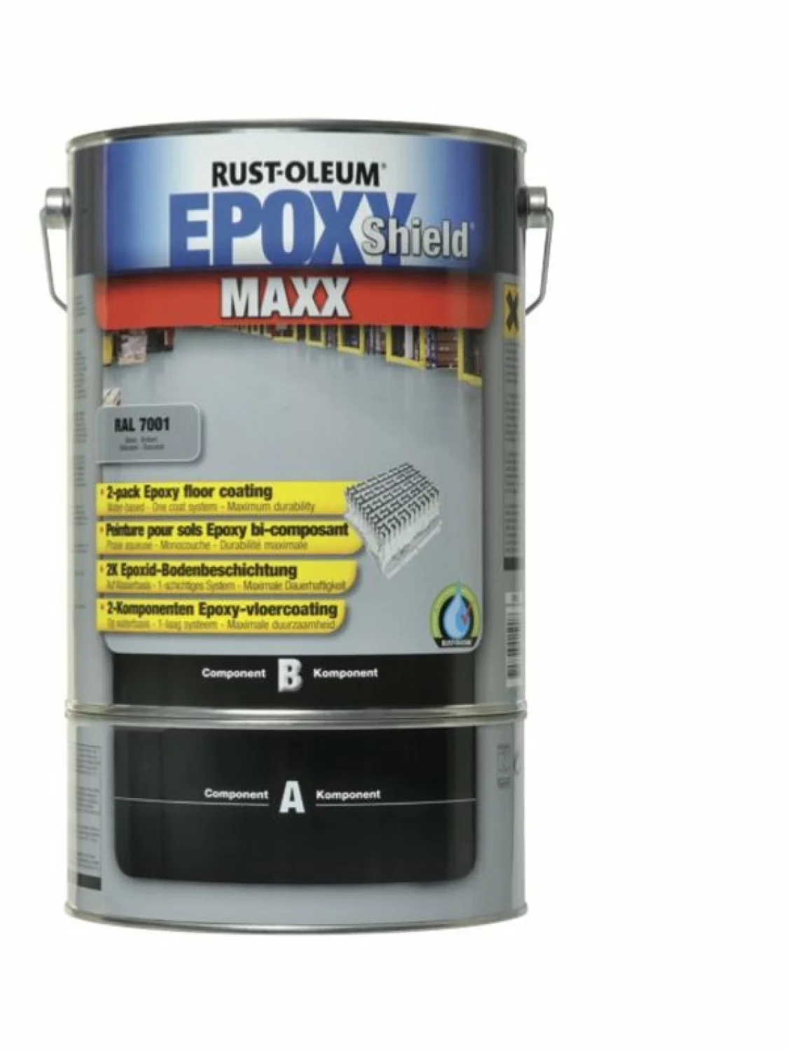 Rust-Oleum EpoxyShield MAXX Vloercoating - zilvergrijs - 5L-image