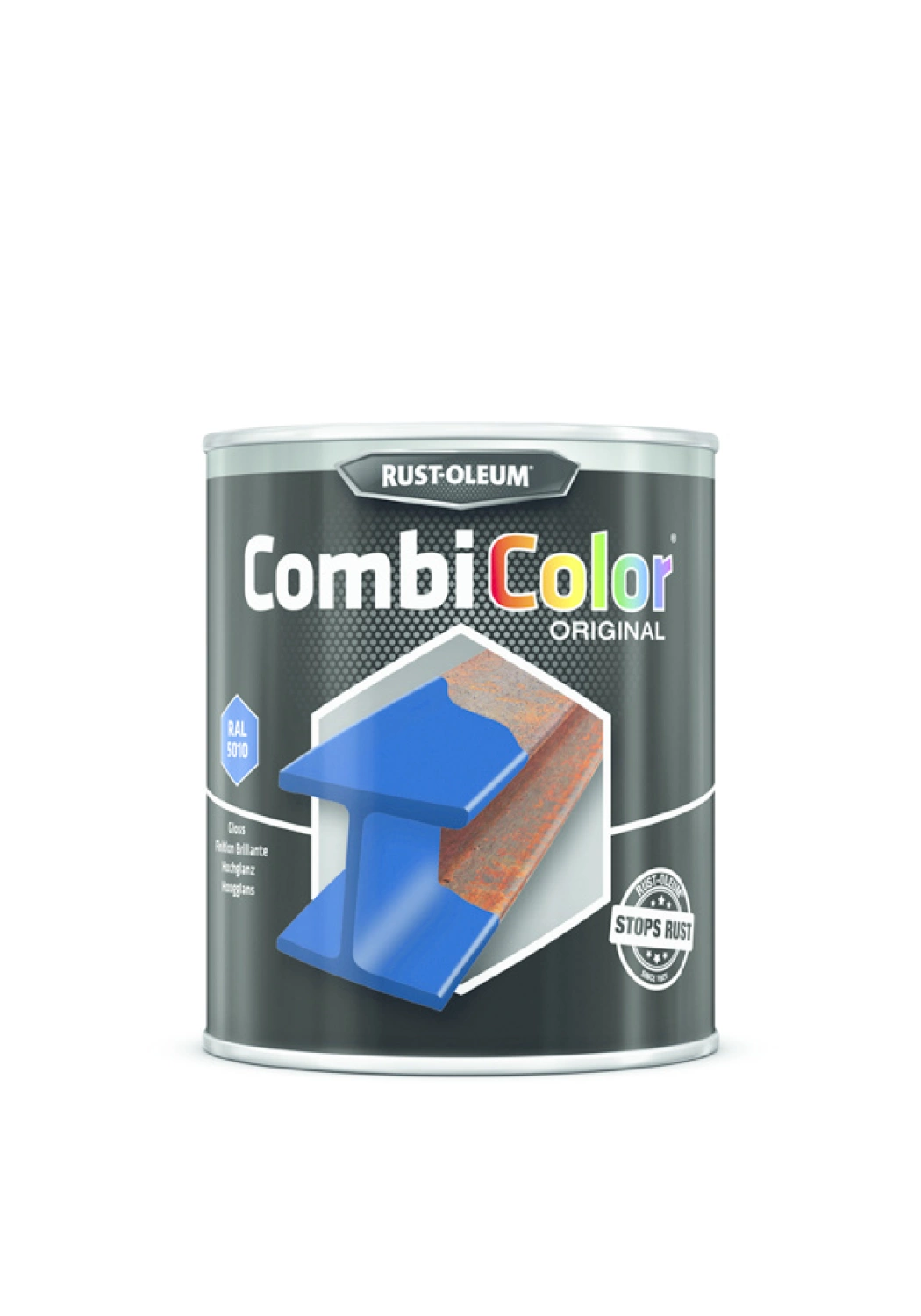 Rust-Oleum Combicolor Hoogglans - RAL 5010 gentiaanblauw - 0,75L-image