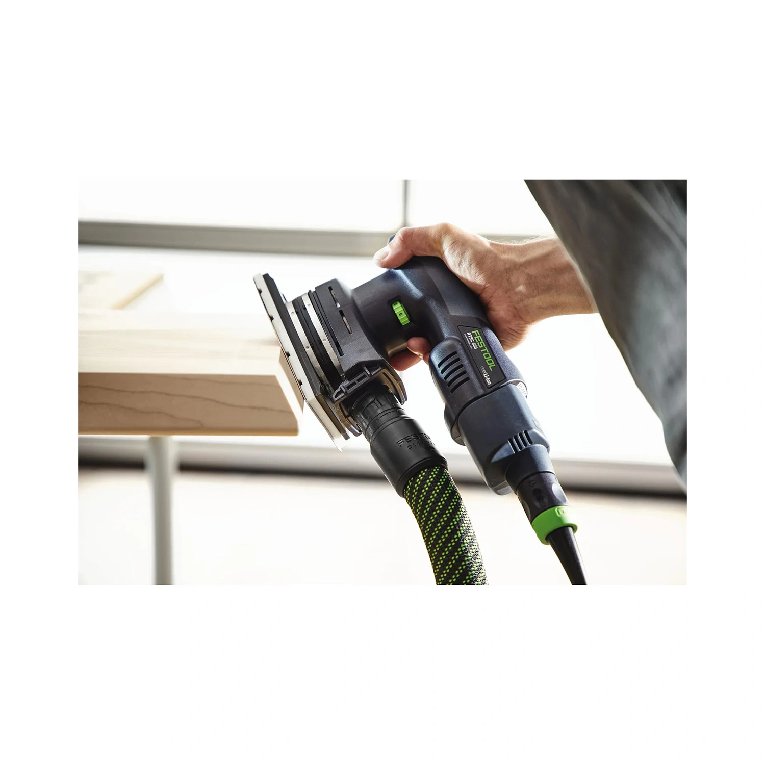 Festool RTSC 400 3,0 I-Plus Kit de ponceuse plane sans fil (2 x 3 Ah) dans un Systainer - 18 V - 80 x 130 mm