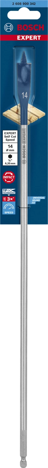 Bosch 2608900342 EXPERT Speedboor Self Cut Speed, zeskantschacht 14 x 400mm-image
