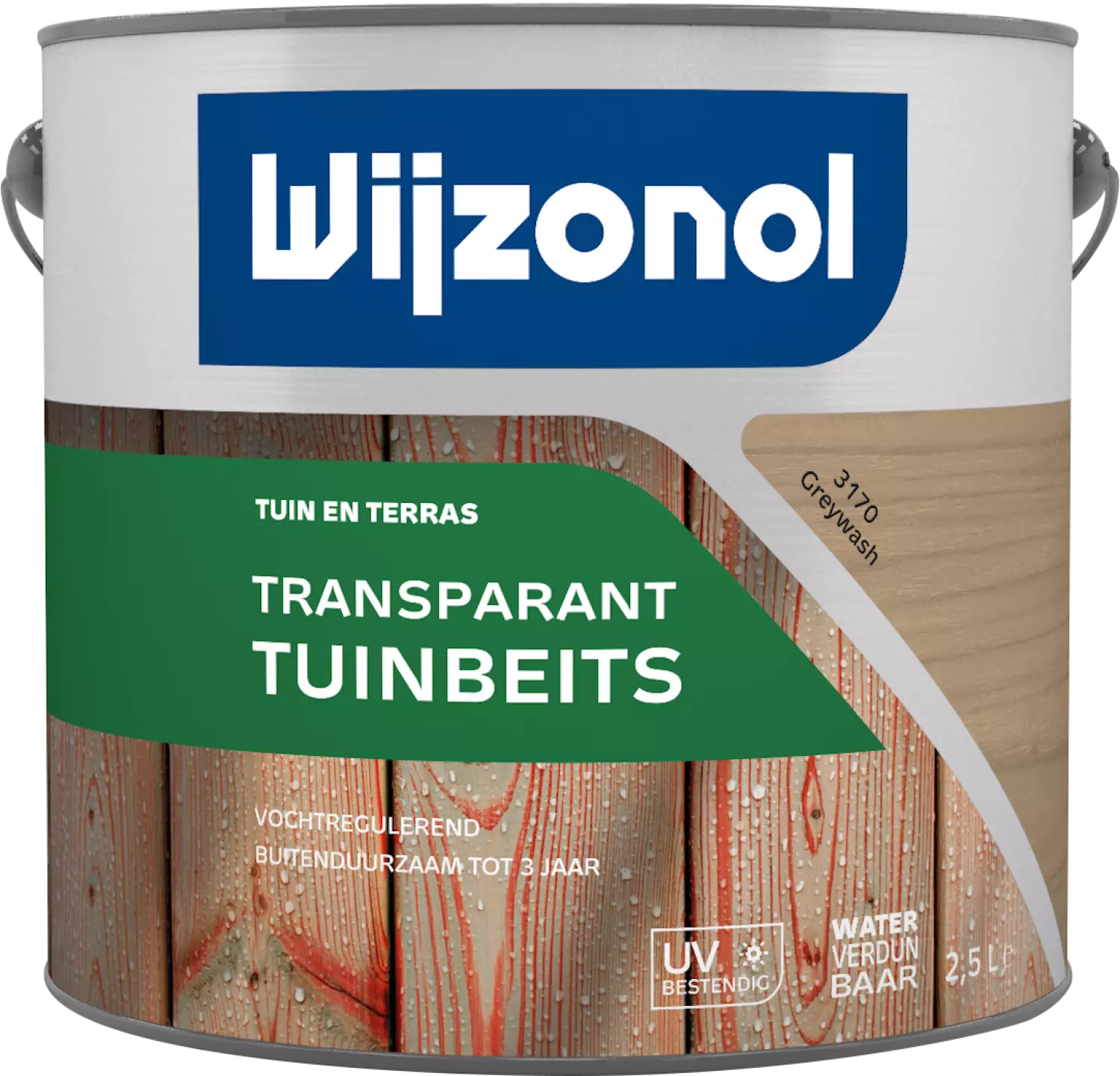 Wijzonol Transparant Tuinbeits - 3170 Grey Wash - 2,5L-image