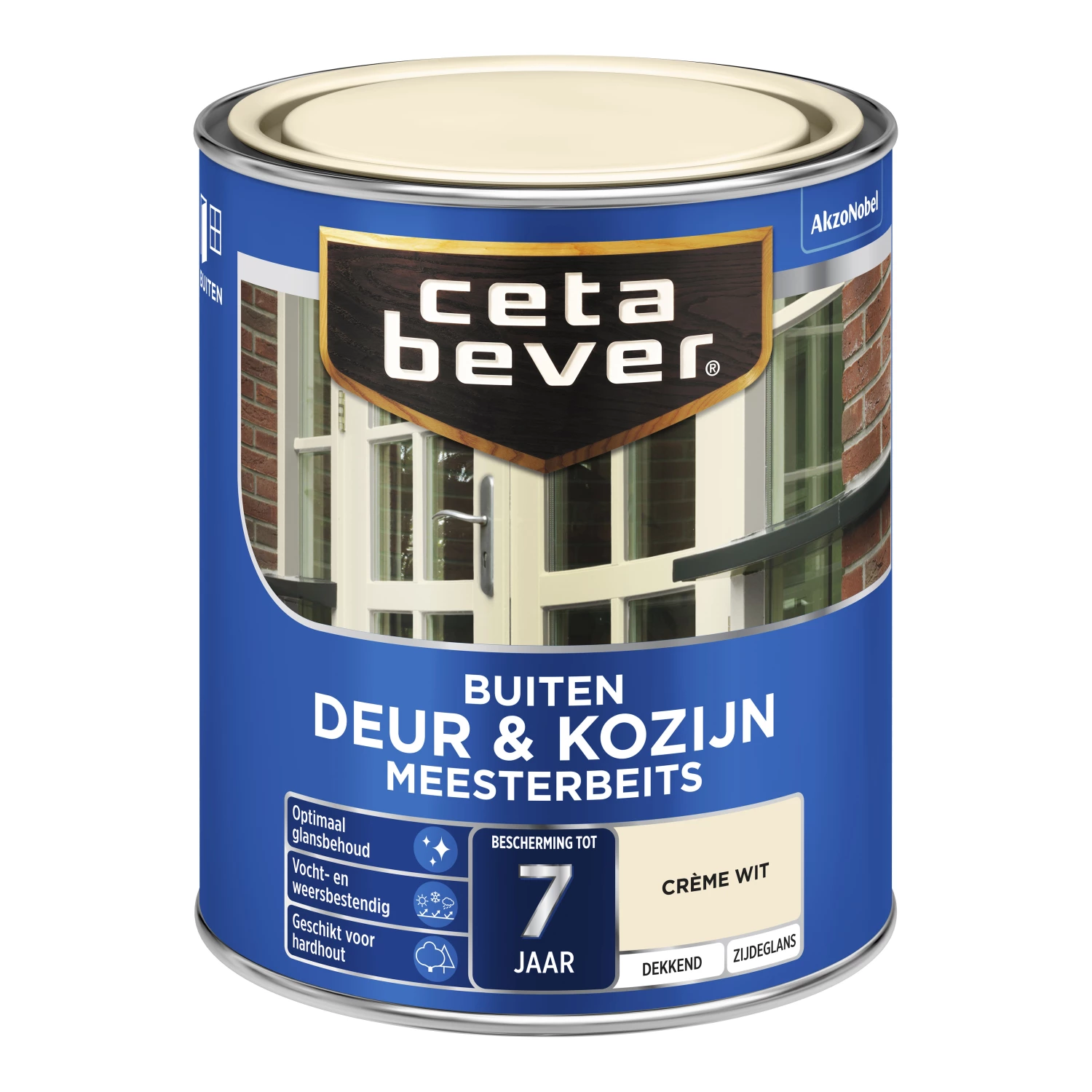 Cetabever Meesterbeits Deur En Kozijn Dekkend - Crèmewit - 750ml-image