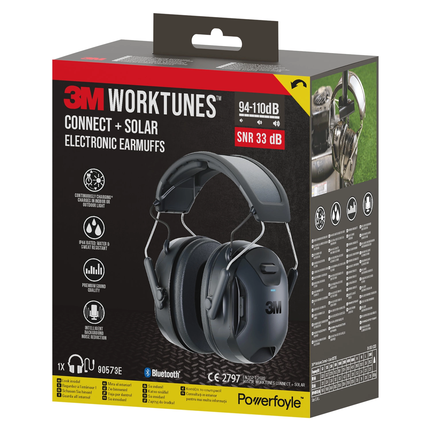 3M Worktunes Connect Solar Casque Anti-Bruit Sans Fil-image