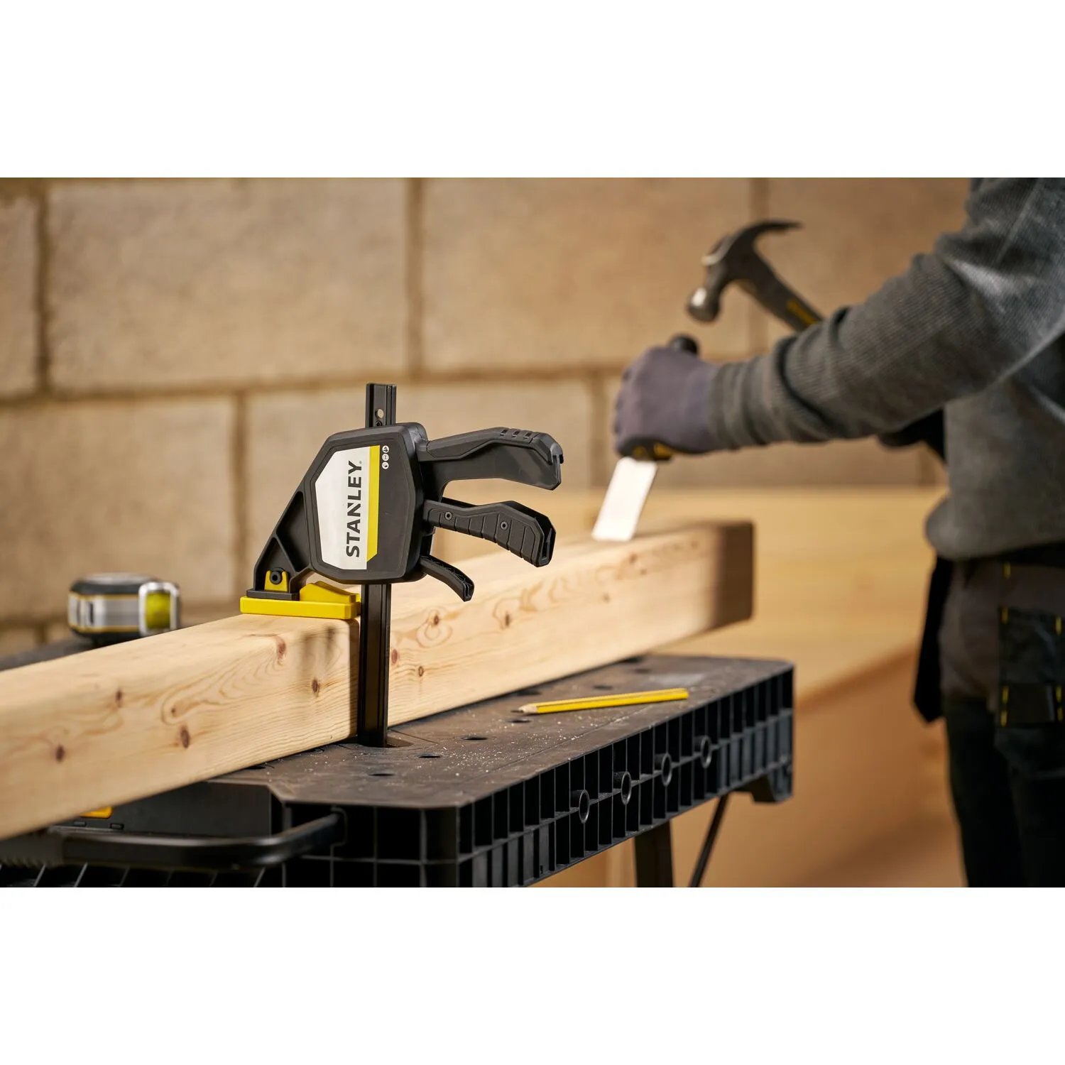 Stanley FMHT83285-0 FATMAX 4-delige Eenhandslijmklemset M/L - 2x 150/300mm