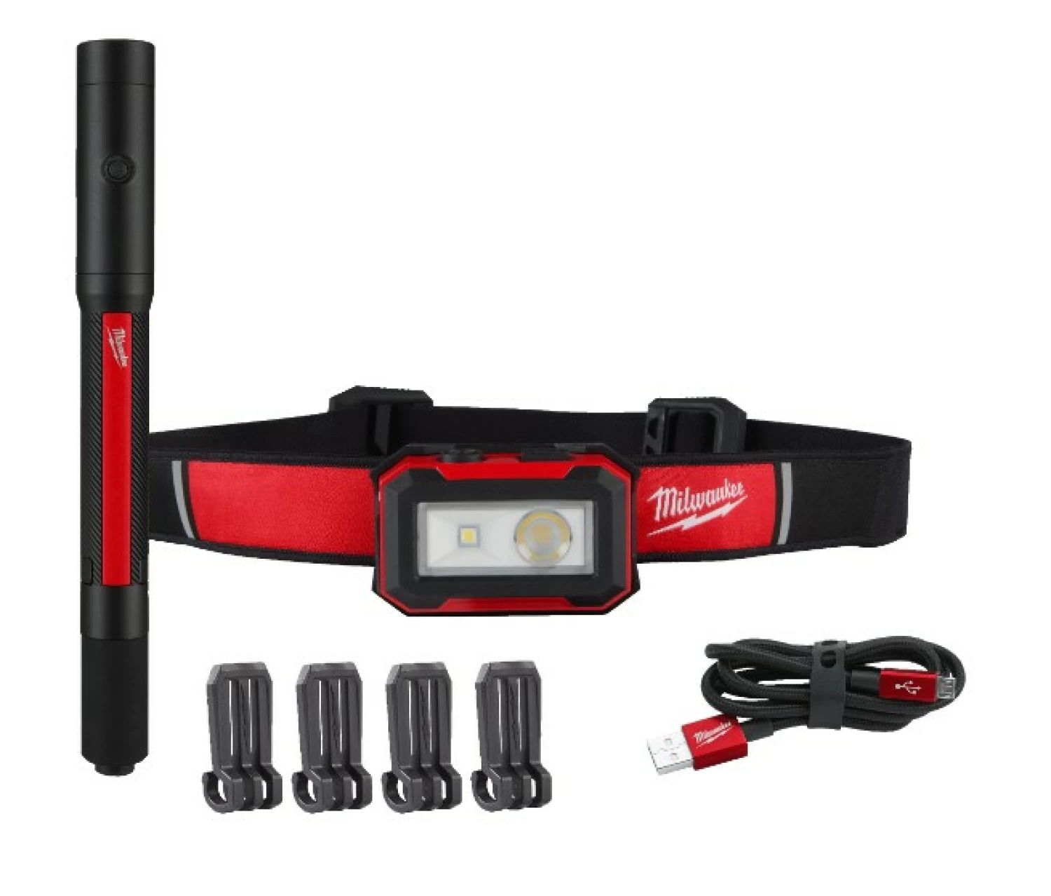 Milwaukee IR HL450PL250 Pack Lampe de Tête - 450Lm + 250 Lm-image