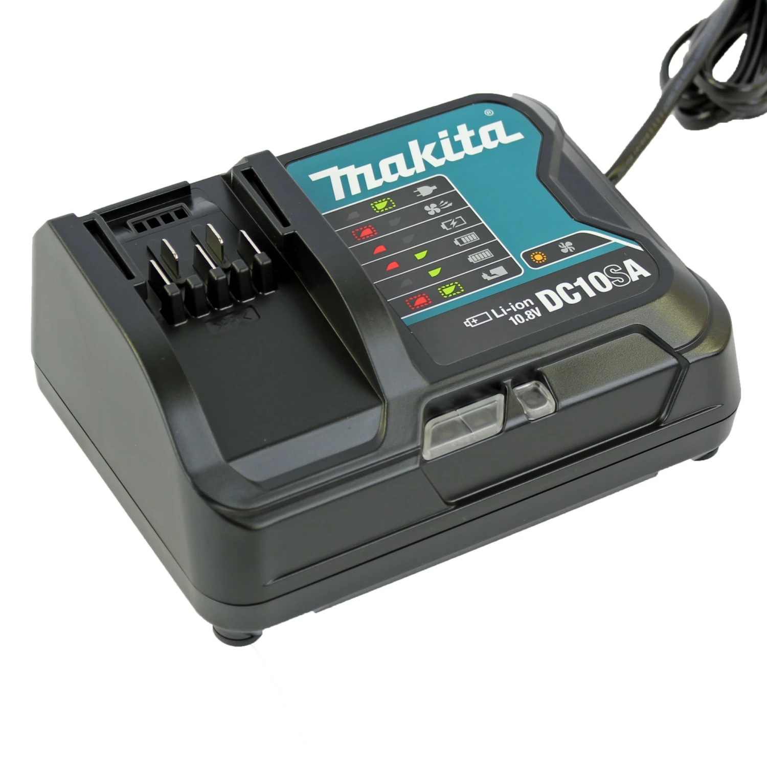 Makita DC10SA 10.8V Li-Ion Schuifaccu oplader met actieve koeling-image