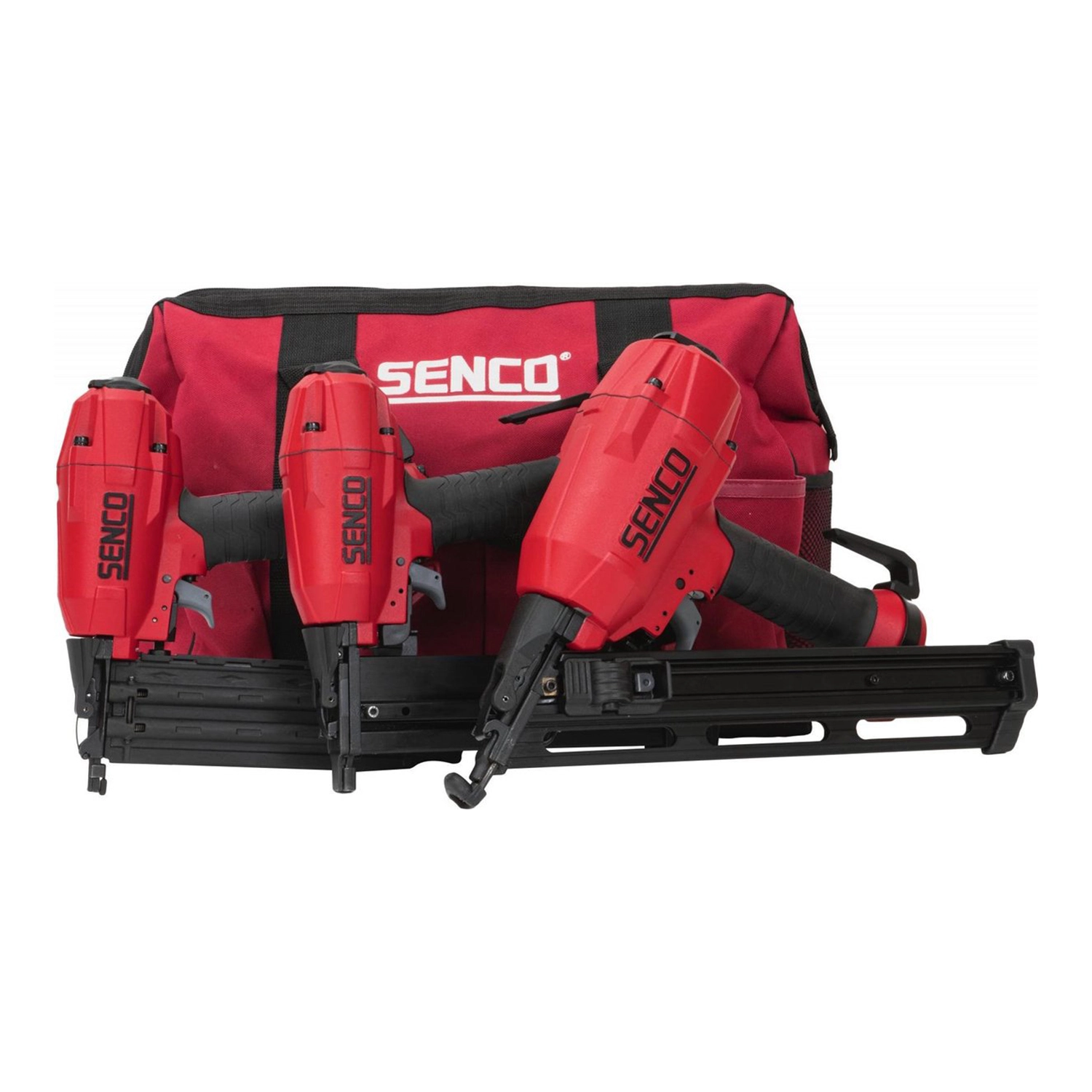 Senco 3-in-1 Pneumatische tacker set in tas met compressor en luchtslang-image