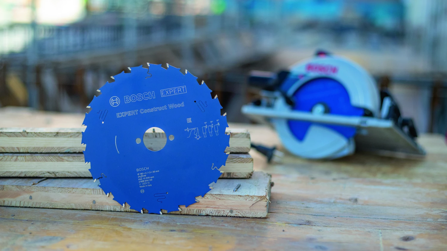 Bosch 2608644139 - Lame de Scie Circulaire Expert pour Construct Wood, 190 x 30 x 2 mm, 24D-image