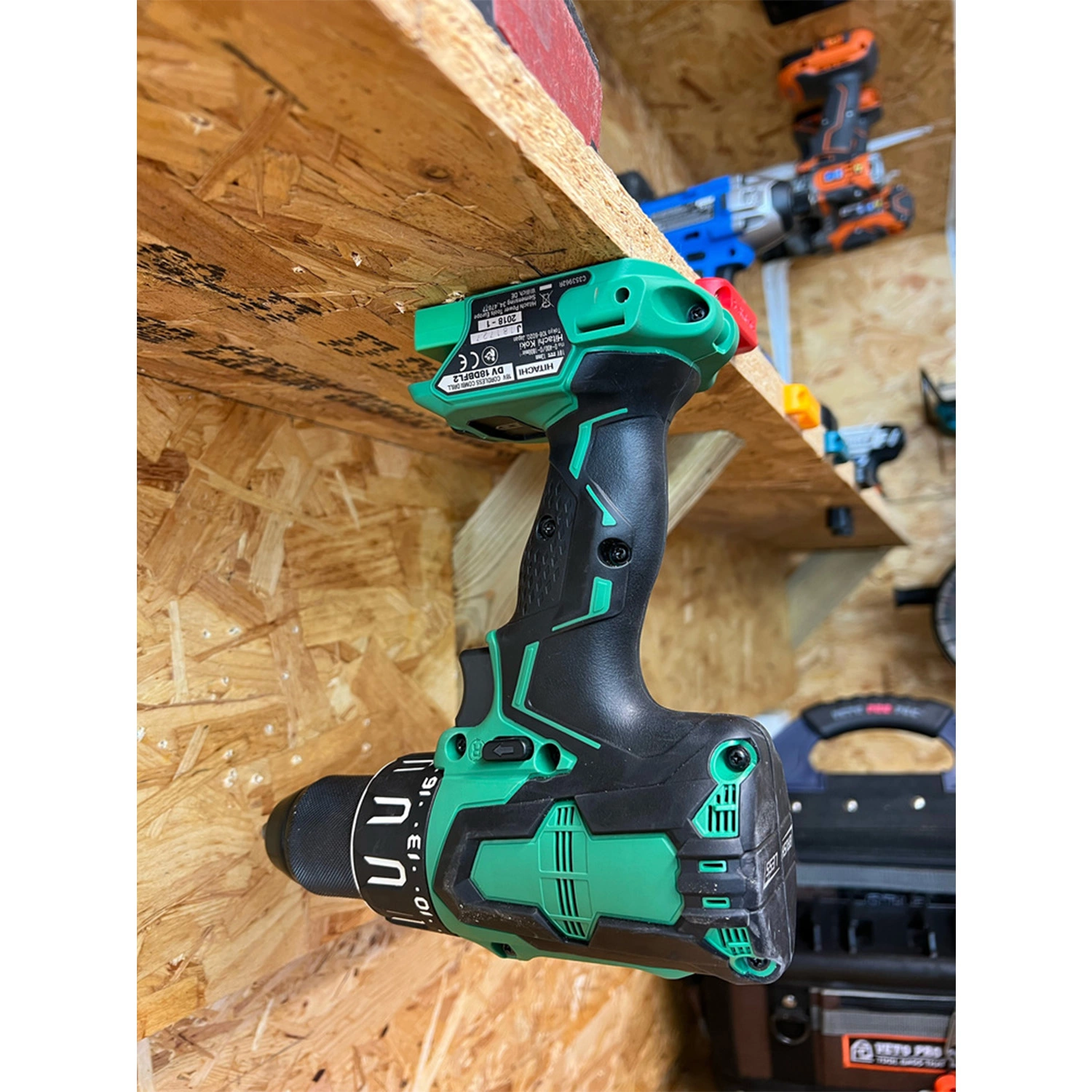 StealthMounts TM-MHH18-GRN-4 Gereedschaphouders voor Hikoki / Metabo / HPT / Hitachi 18V - Groen - 4 stuks-image