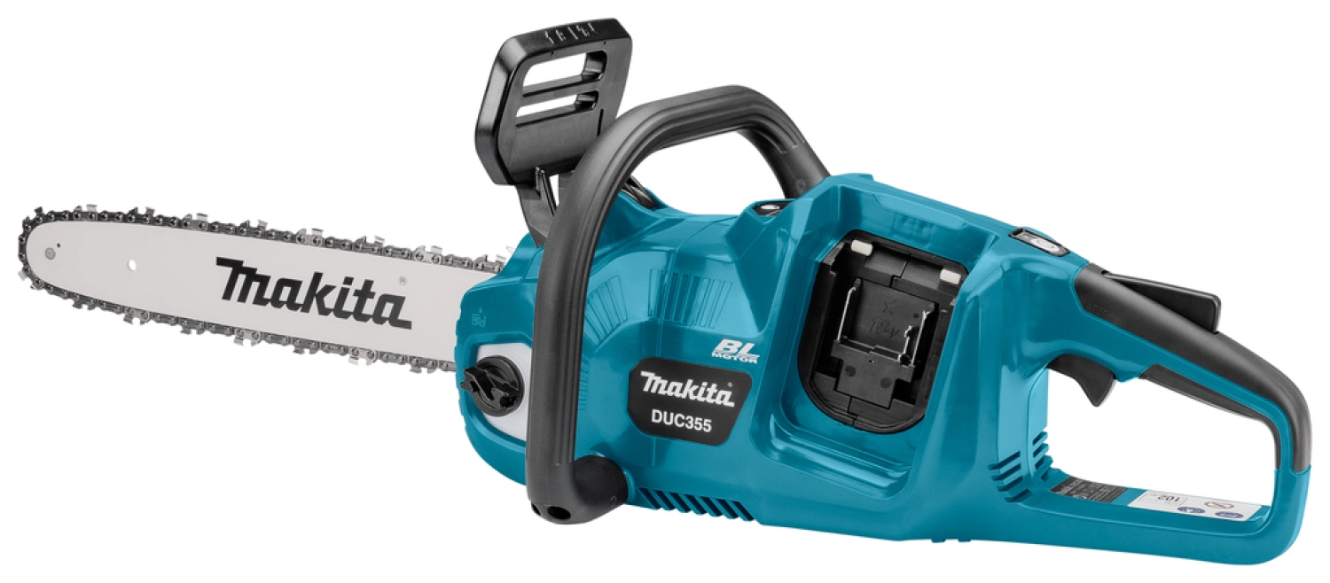 Makita DUC355PT2J 2x18V Li-Ion accu kettingzaag set (2x 5,0Ah) in Mbox - 350mm-image