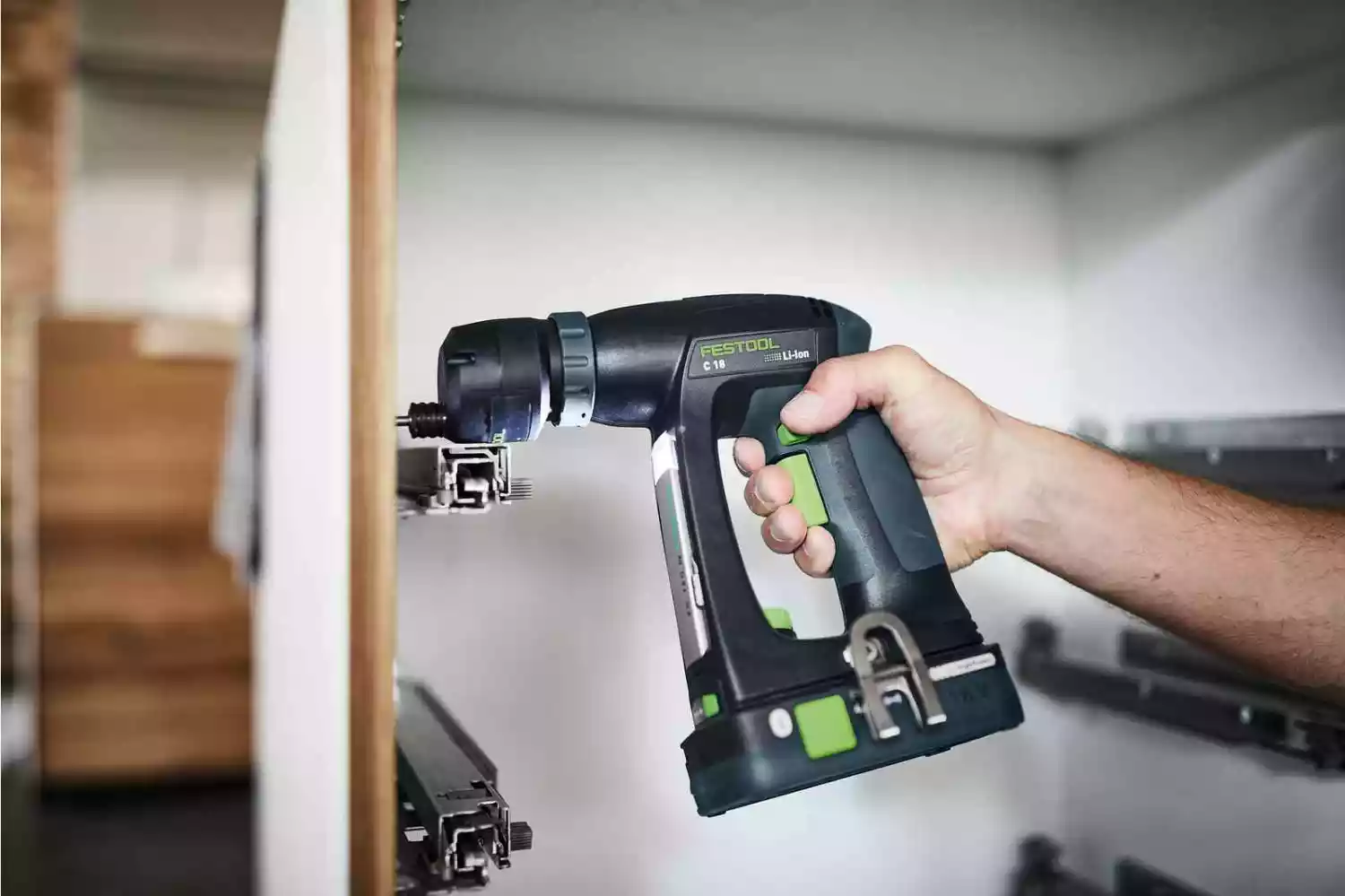 Festool C 18 HPC 4,0 I-Set 18V Li-Ion accu schroefboormachine set (2x 4,0Ah) in systainer - 45Nm-image