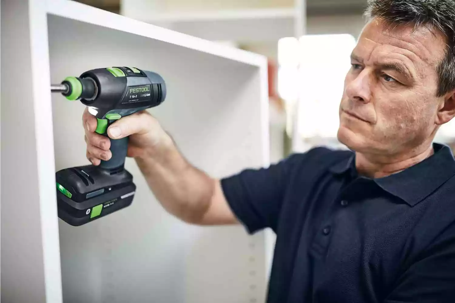 Festool T 18+3-Basic 18V Li-Ion accu schroefboormachine body in systainer - 45Nm - 35mm - koolborstelloos-image