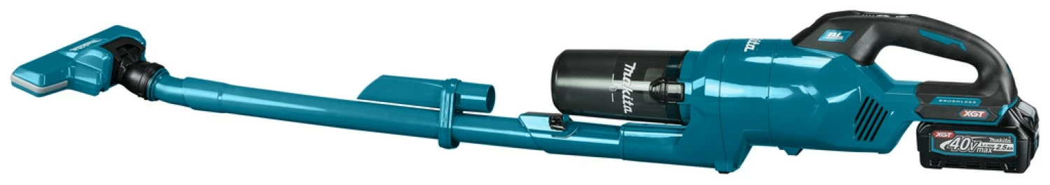 Makita CL003GD201 - Aspirateur sans-fil - 40 V Max Li-ion - Kit (2 X 2,5 Ah) - 200 mbar - Bleu-image
