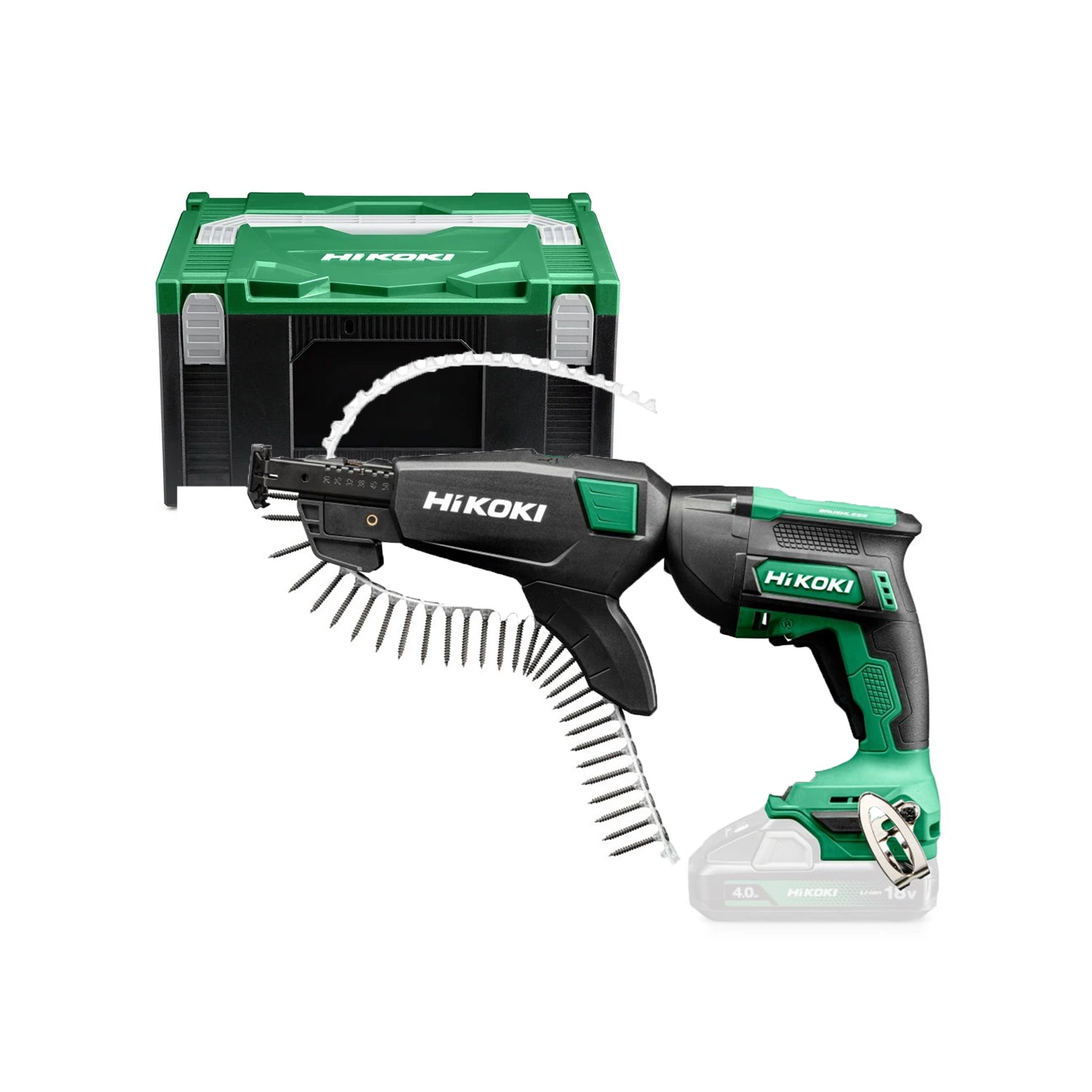 HiKOKI W18DBW3Z 18V Tournevis sans fil en HSC III avec chargeur automatique de vis-image