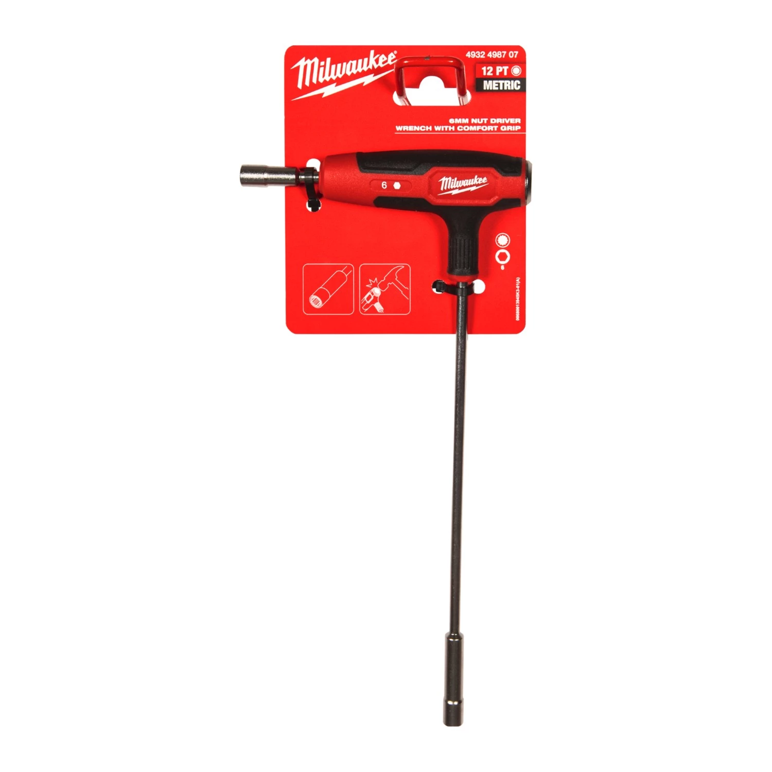 Milwaukee 4932498707 T-greep Dopschroevendraaier met comfort grip - 6mm-image